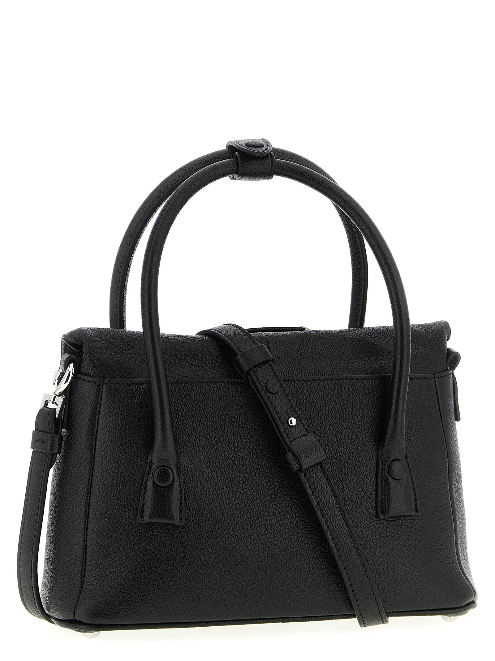 Discover the Maison Margiela Black Cashmere Handbag, a luxurious masterpiece in hammered leather, embodying timeless elegance and sophisticated craftsmanship for the discerning connoisseur.