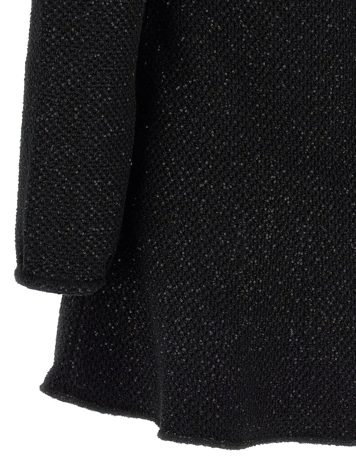 Elevate your style with the Self-Portrait Black Sequin Knit Mini Dress, a masterpiece of luxurious craftsmanship, designed to captivate and inspire at every occasion.