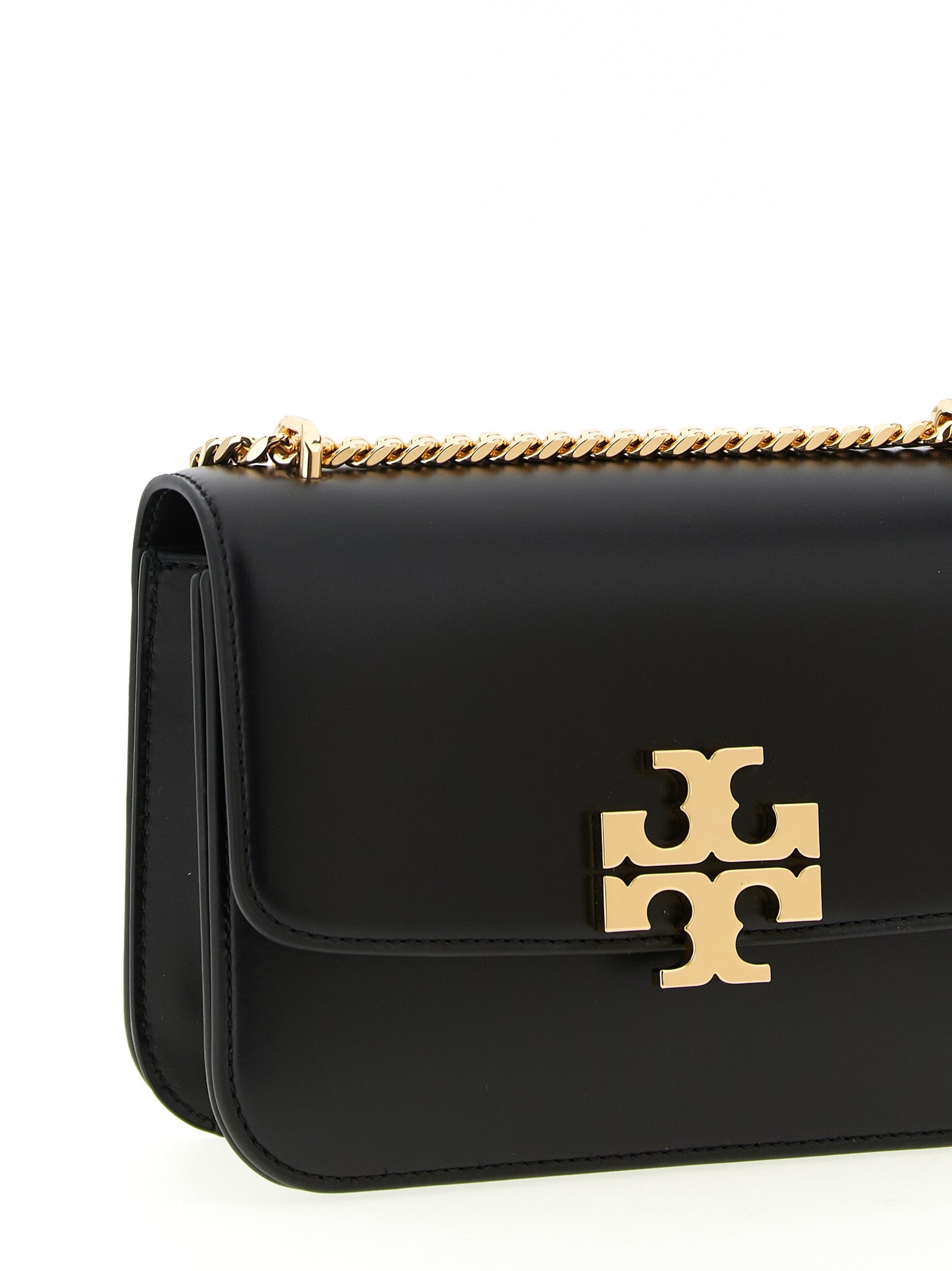 Elevate your style with the Tory Burch Black Calfskin Crossbody Bag, a symbol of luxury and sophistication, crafted from exquisite calfskin leather for timeless elegance.