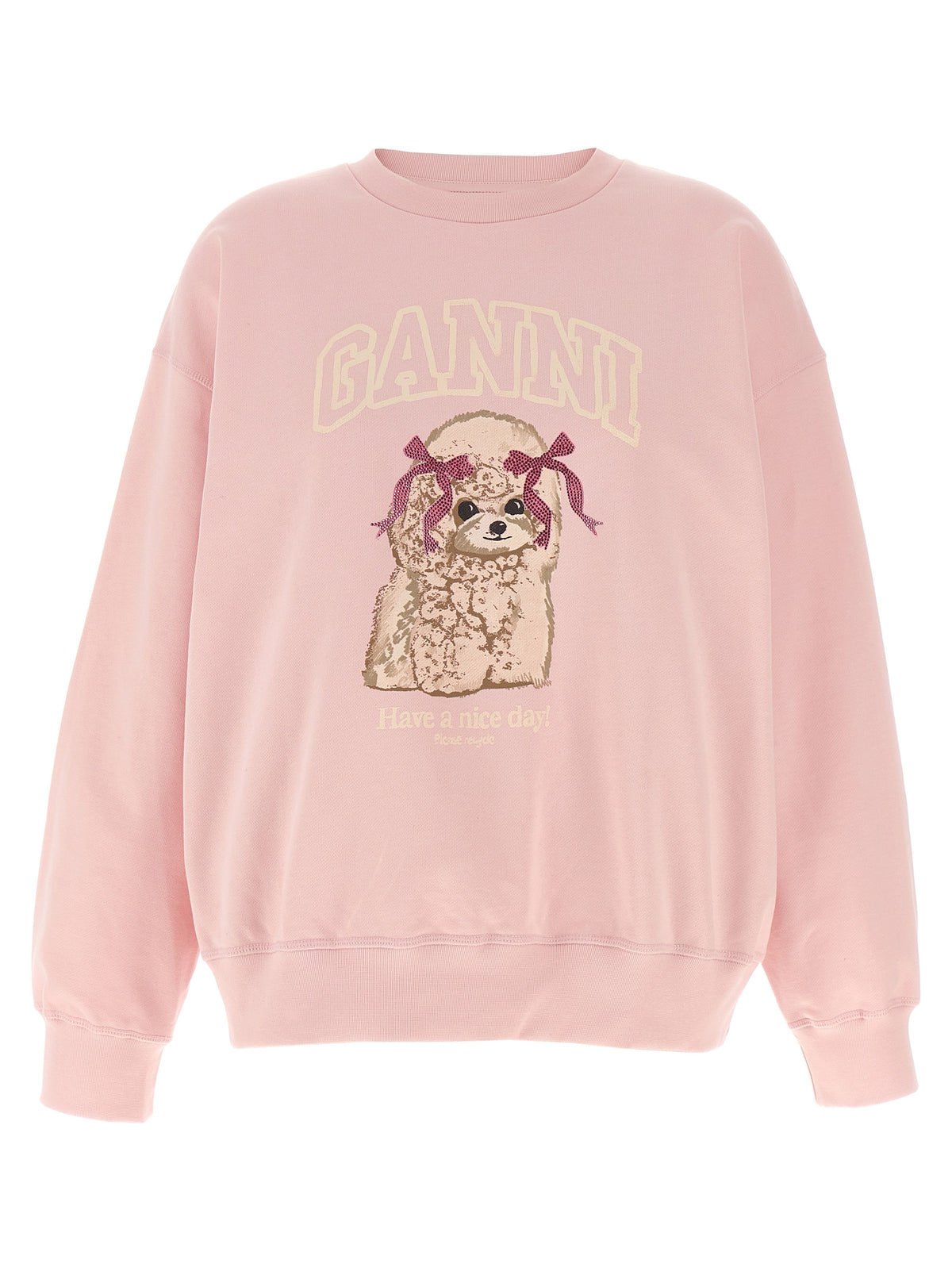 Ganni Multicolor Organic Cotton Sweatshirt - Sustainable Luxury