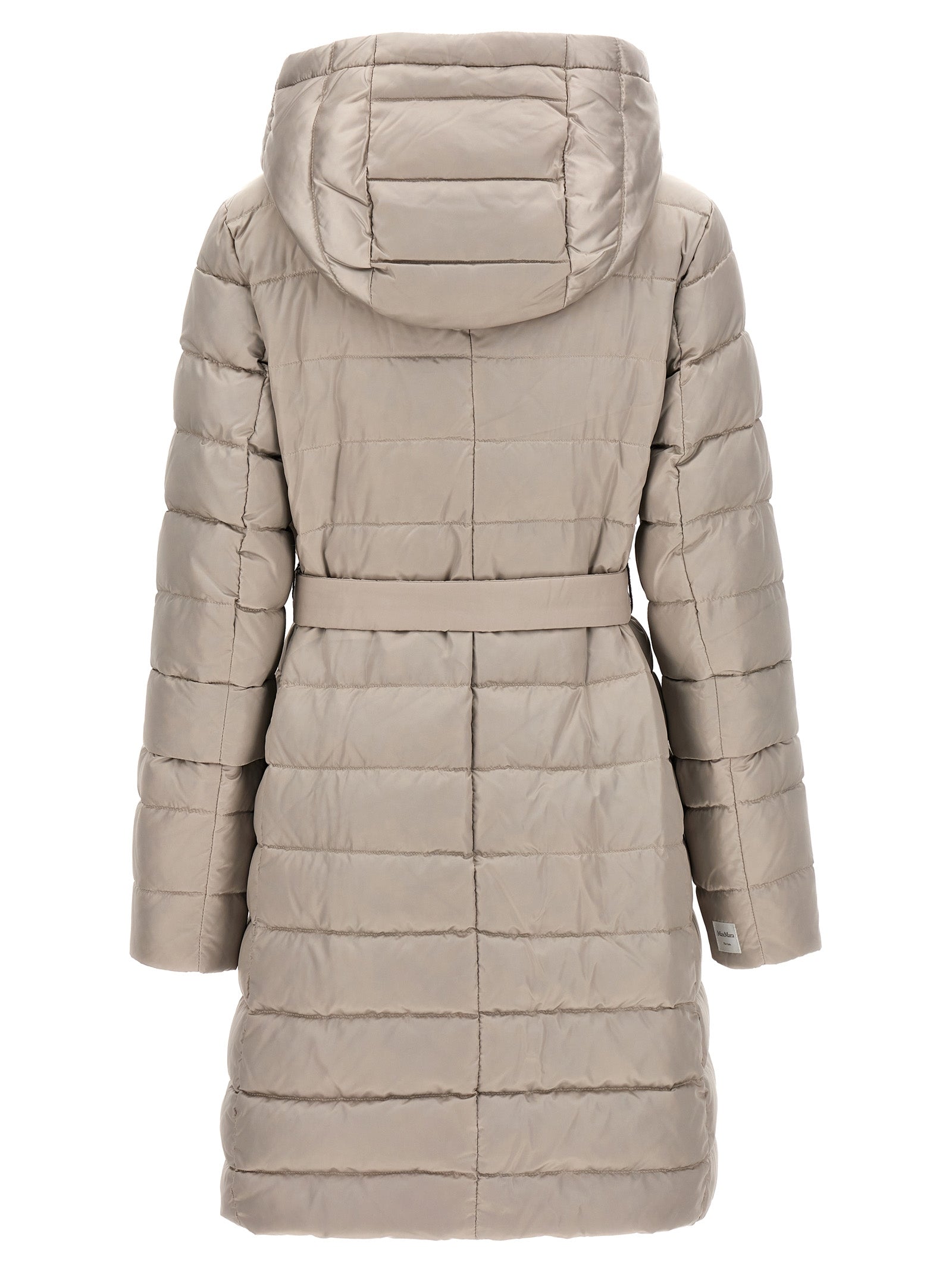 Max Mara White Polyamide Full-Length Jacket