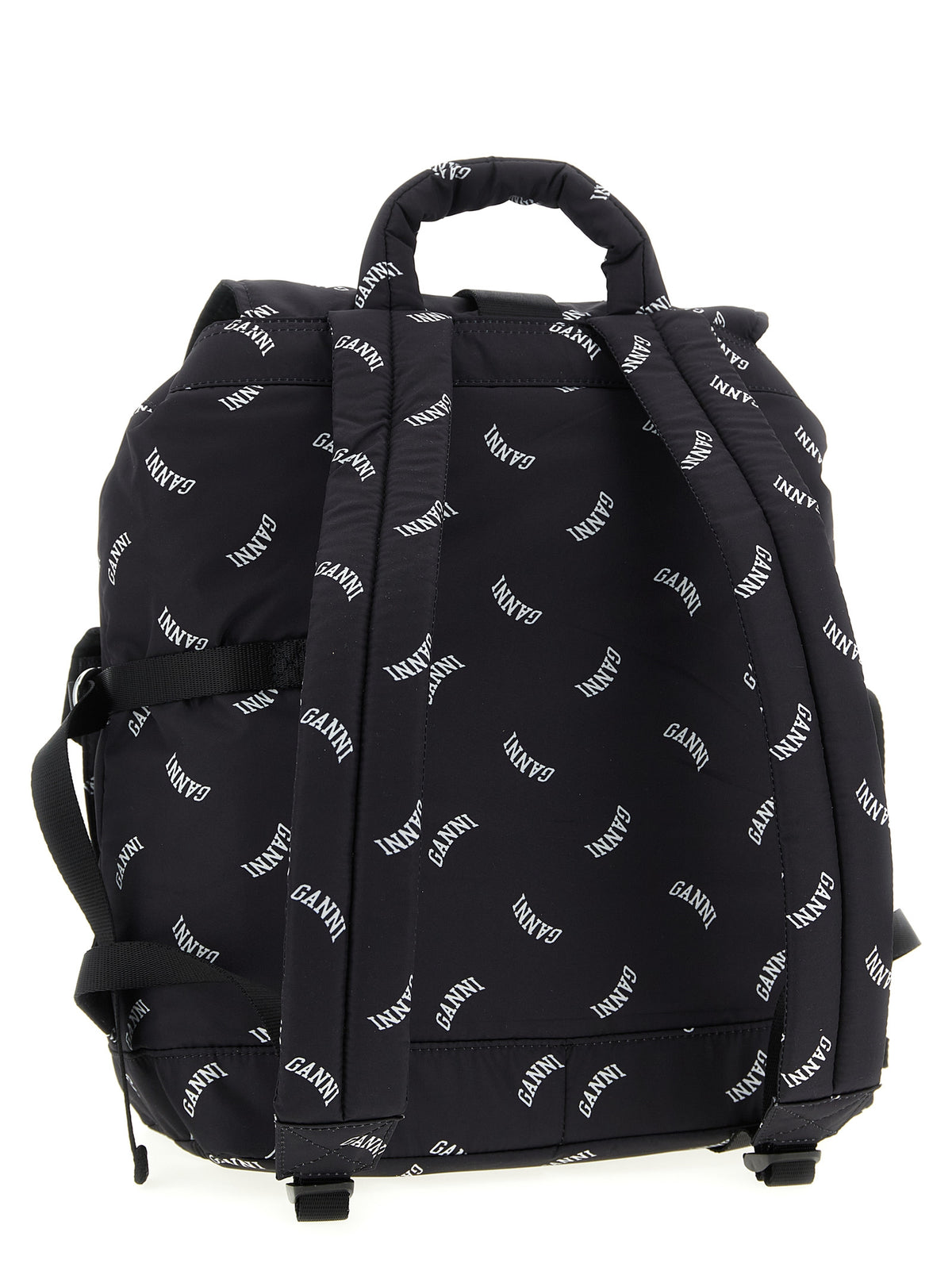 Ganni Re-Tech Black Backpack - Elevate Your Everyday Elegance