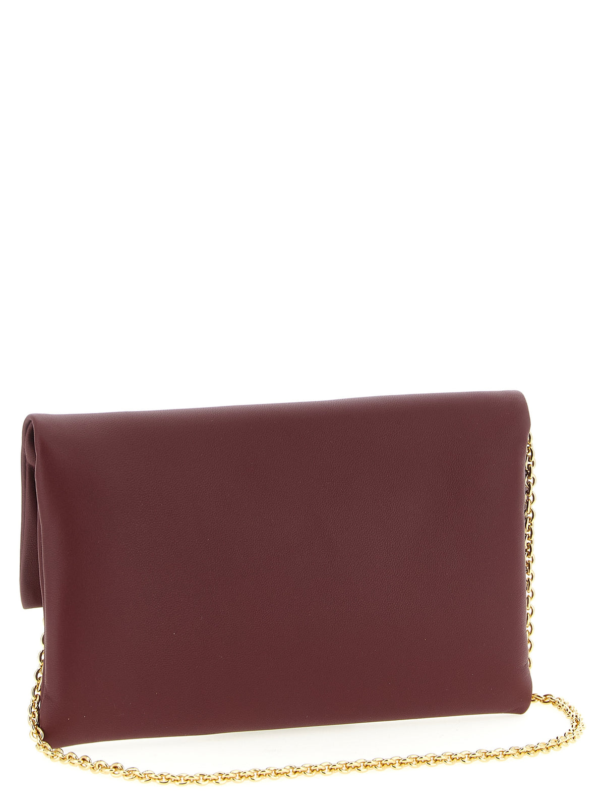 Discover the Fendi Bordeaux Lamb Leather Clutch Bag, a masterpiece of Italian craftsmanship that embodies timeless elegance and sophisticated allure for every occasion.