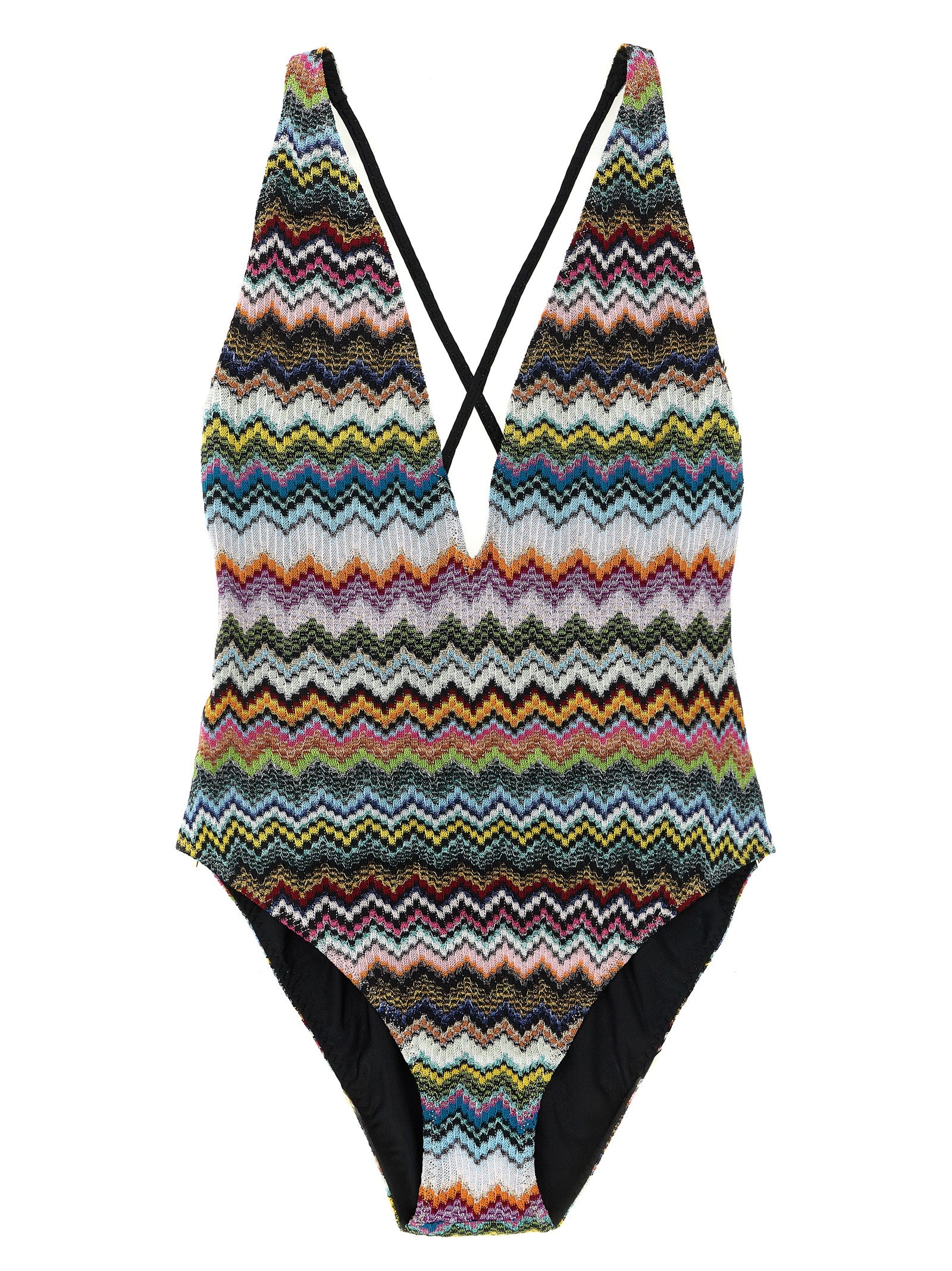 Missoni Multicolor Viscose One-Piece Swimsuit - Luxe Italian Elegance