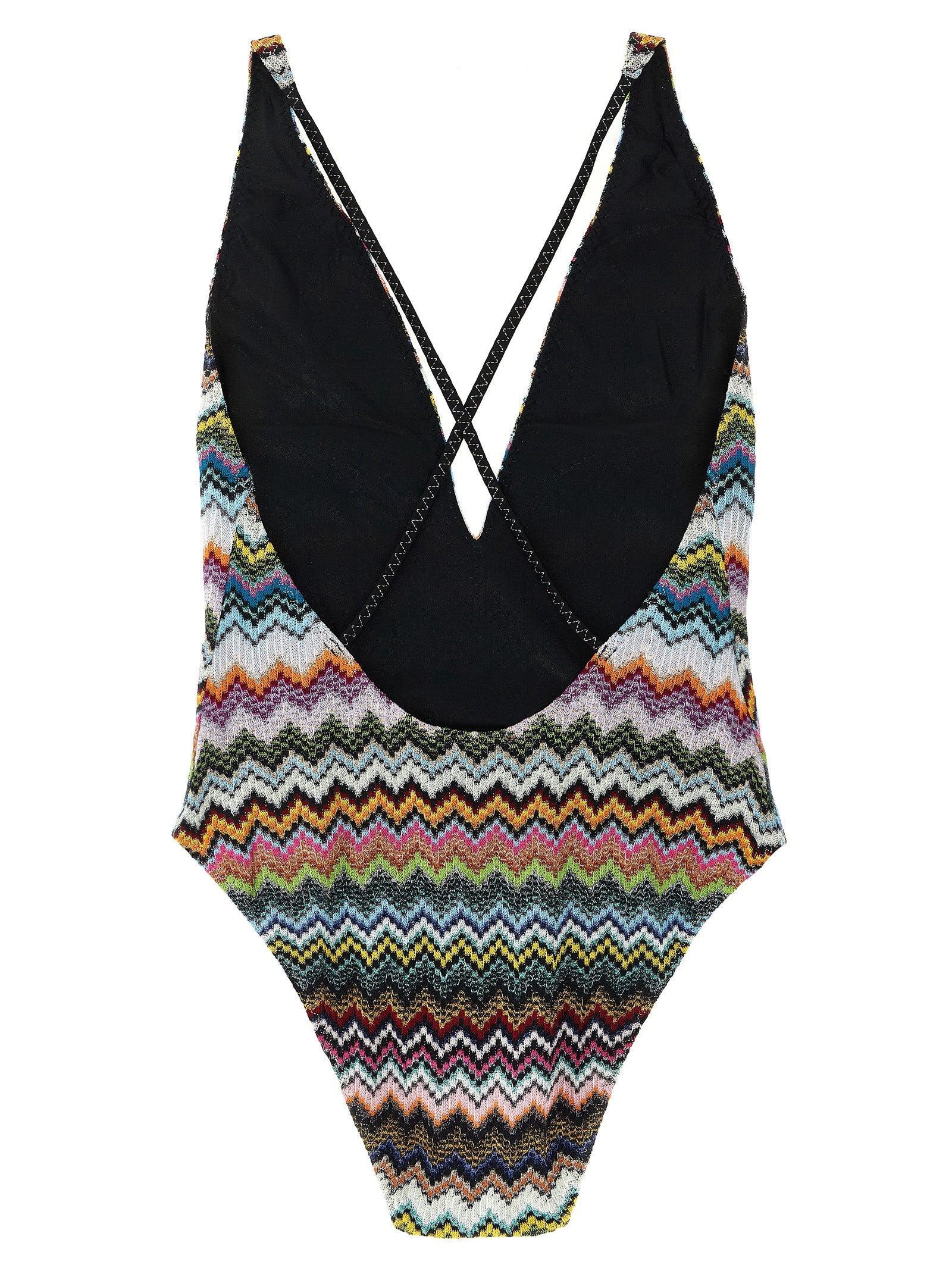 Missoni Multicolor Viscose One-Piece Swimsuit - Luxe Italian Elegance