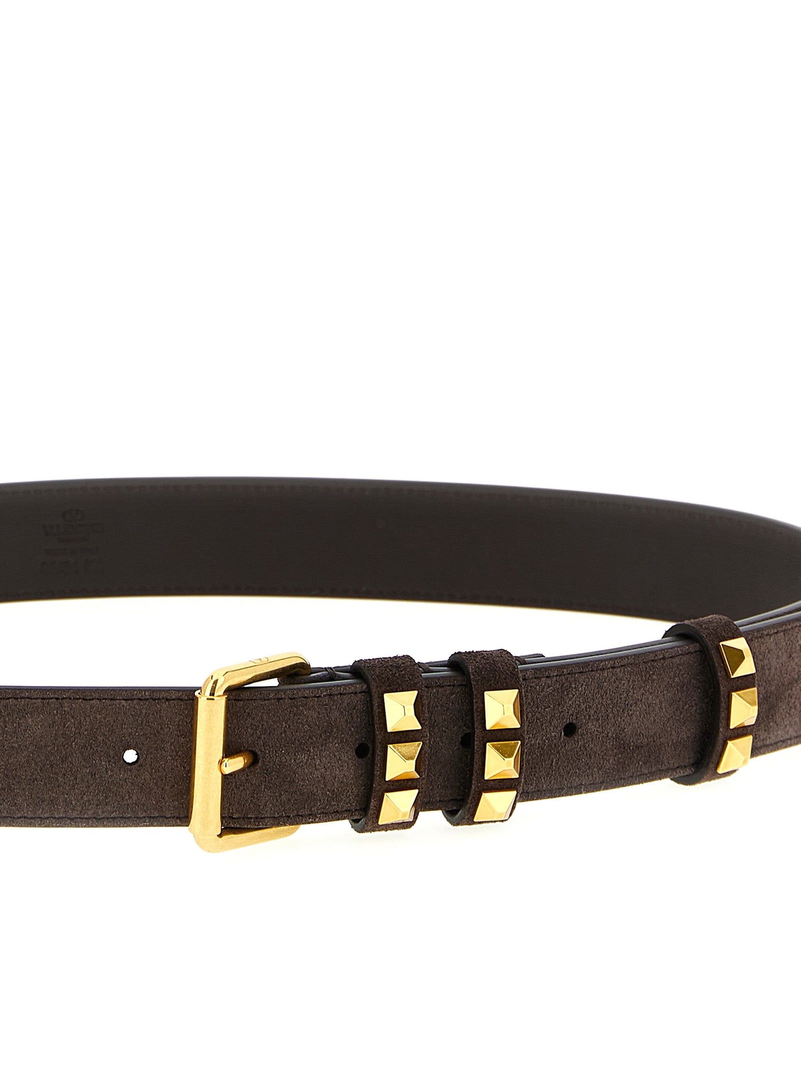 Elevate your style with the Valentino Garavani Brown Cowhide Belt, a masterful blend of Italian craftsmanship and luxurious materials, perfect for the discerning fashion connoisseur.