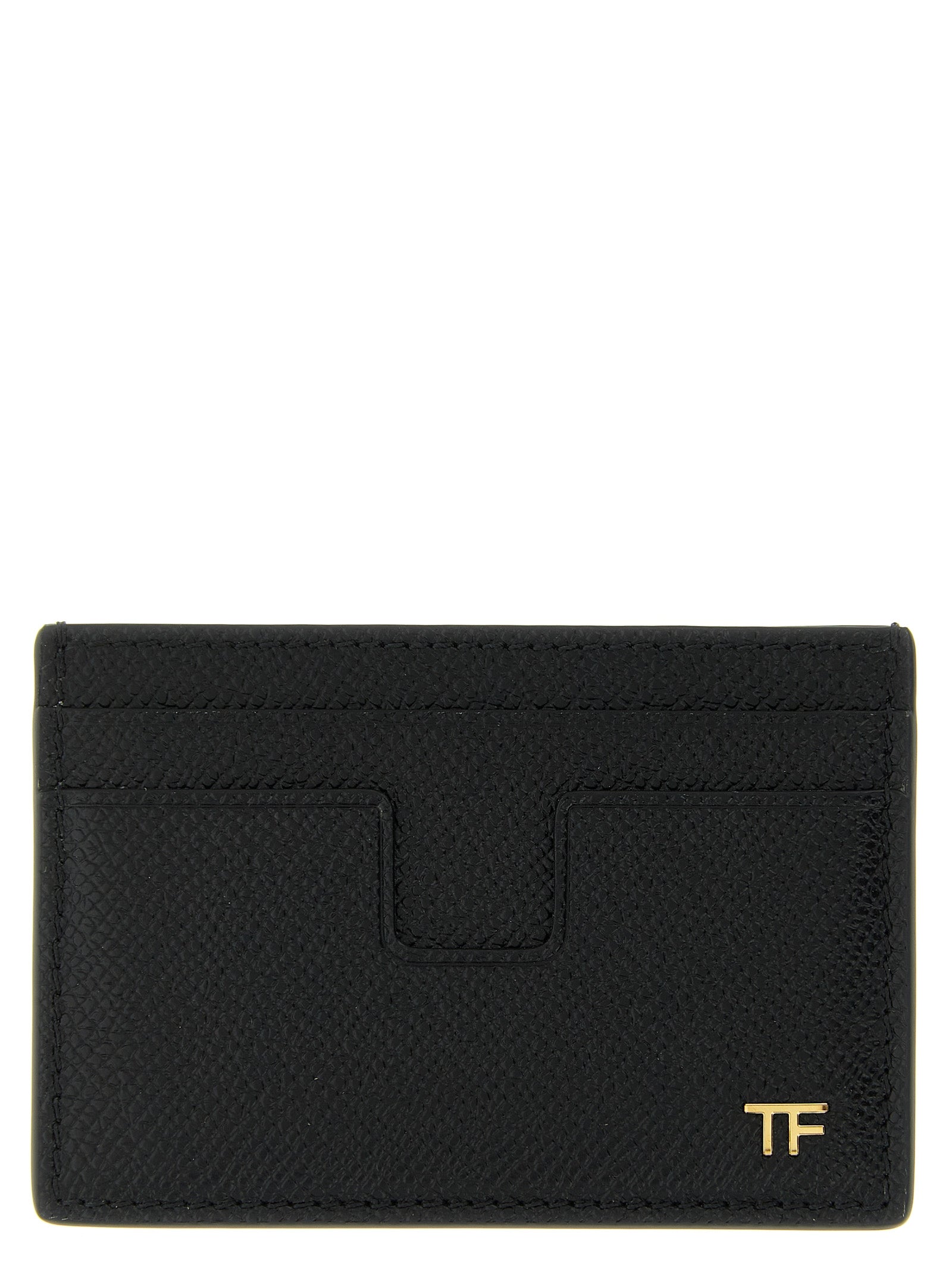 Discover the Tom Ford Black Calfskin Cardholder, a masterpiece of Italian craftsmanship in luxurious calfskin leather, embodying sophistication for the discerning individual.