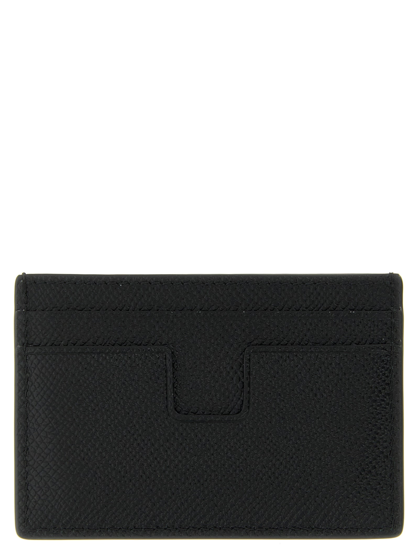 Discover the Tom Ford Black Calfskin Cardholder, a luxurious blend of exquisite craftsmanship and timeless elegance, perfect for the discerning individual.