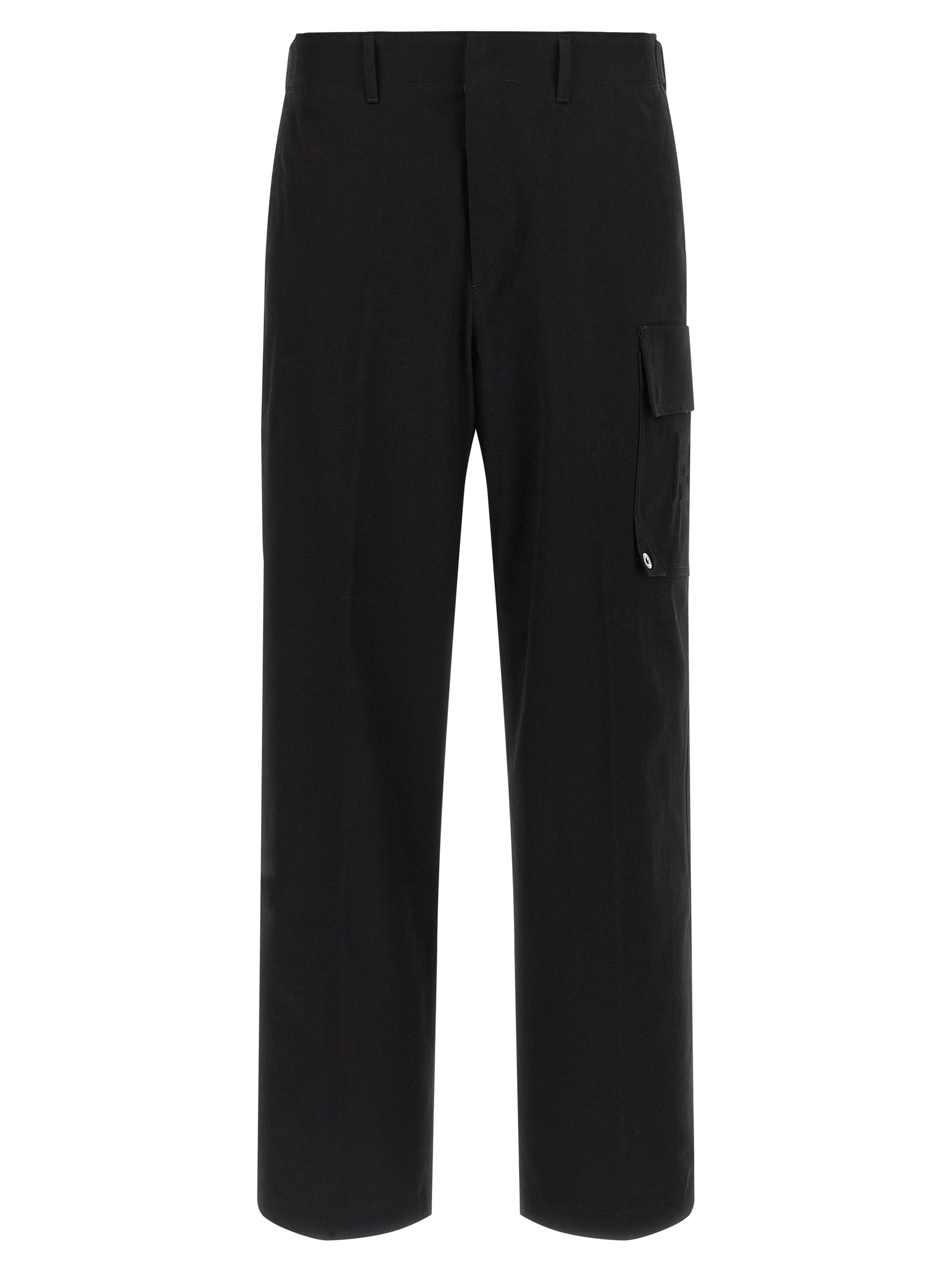 Fendi Black Cotton Cargo Pants - Elevate Your Luxe Wardrobe