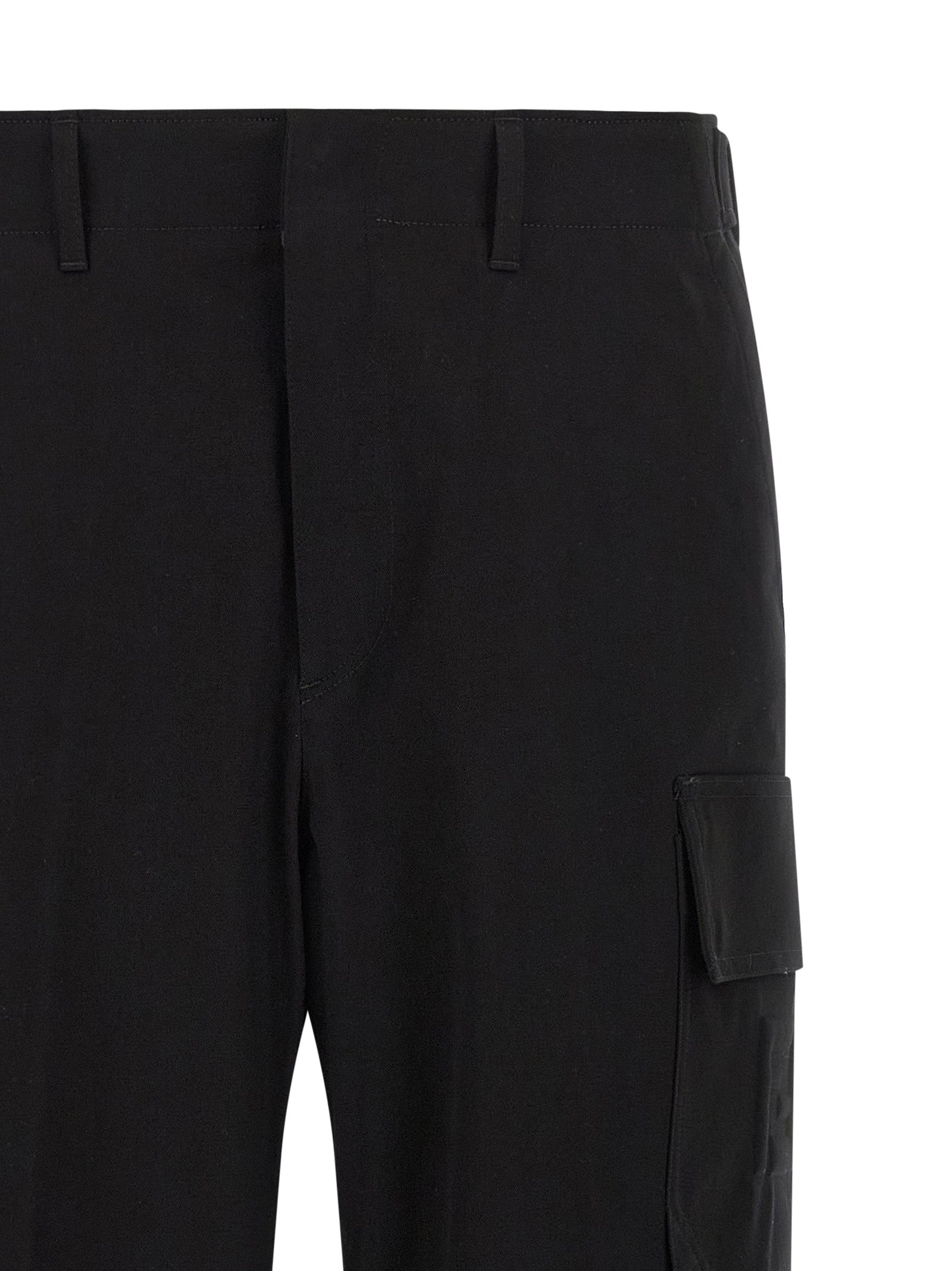 Fendi Black Cotton Cargo Pants - Timeless Luxury for All