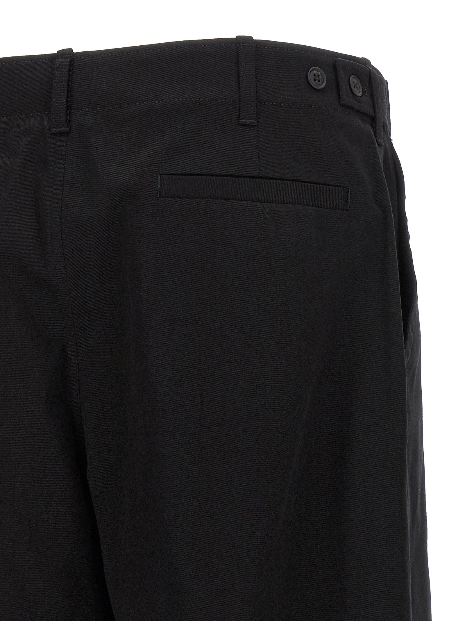 Fendi Black Cotton Cargo Pants - Luxurious Statement Style