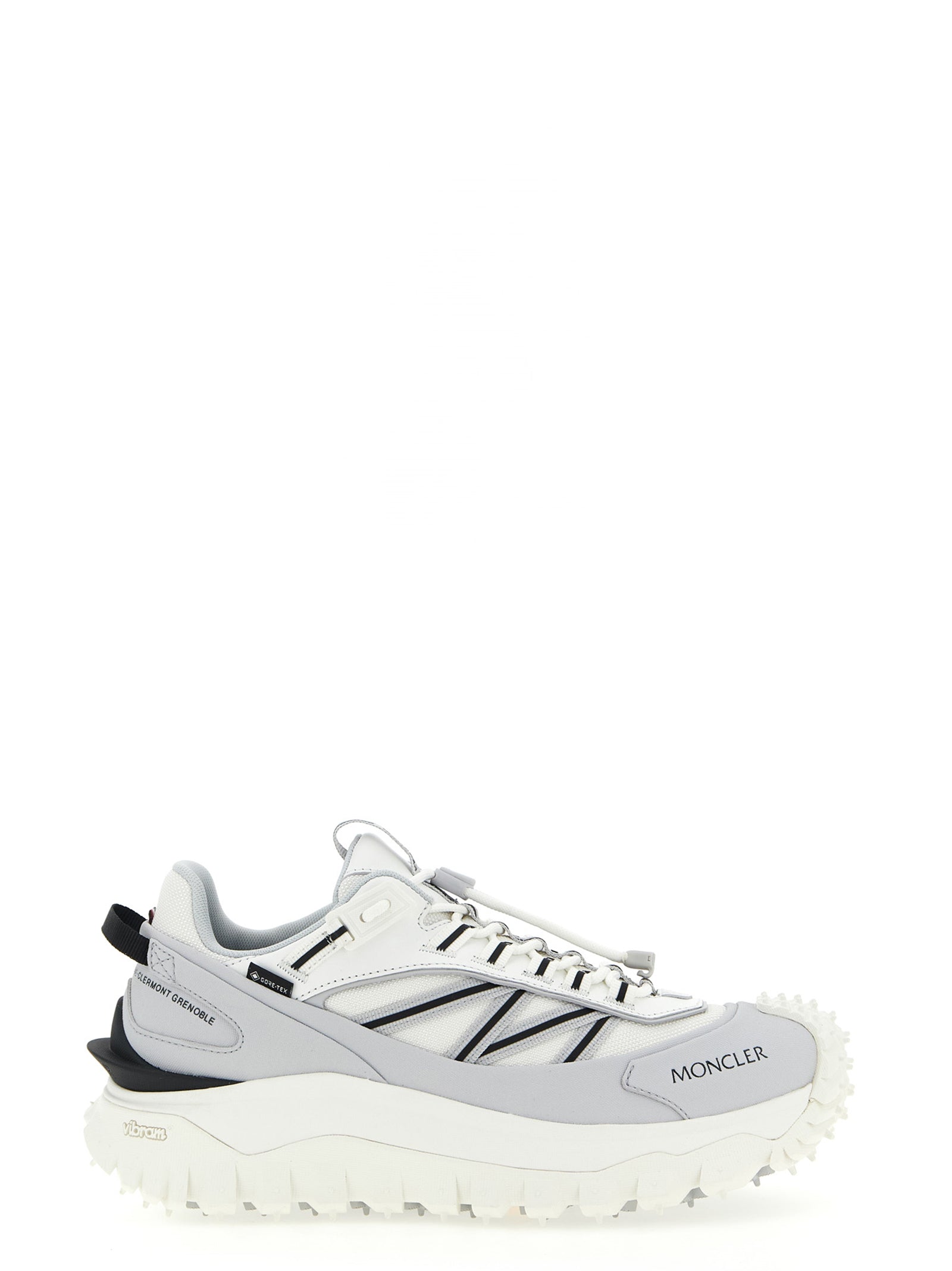 Moncler Gray Polyamide Athletic Sneakers