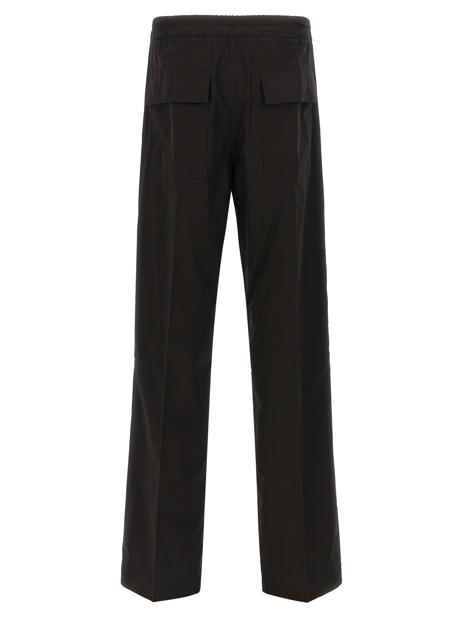 Rick Owens Black Cotton Casual Pants