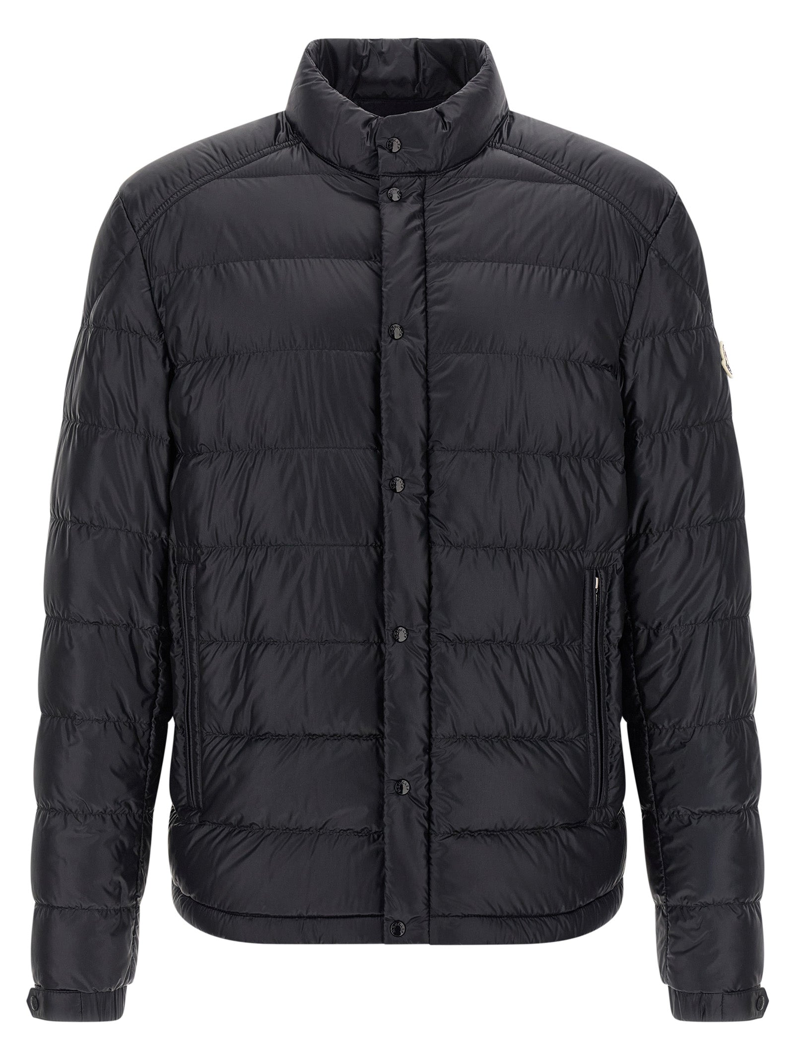 Indulge in the Moncler Blue Polyamide Full-Length Jacket, where expert craftsmanship meets luxurious goose down padding, embodying sophistication and warmth for every occasion.