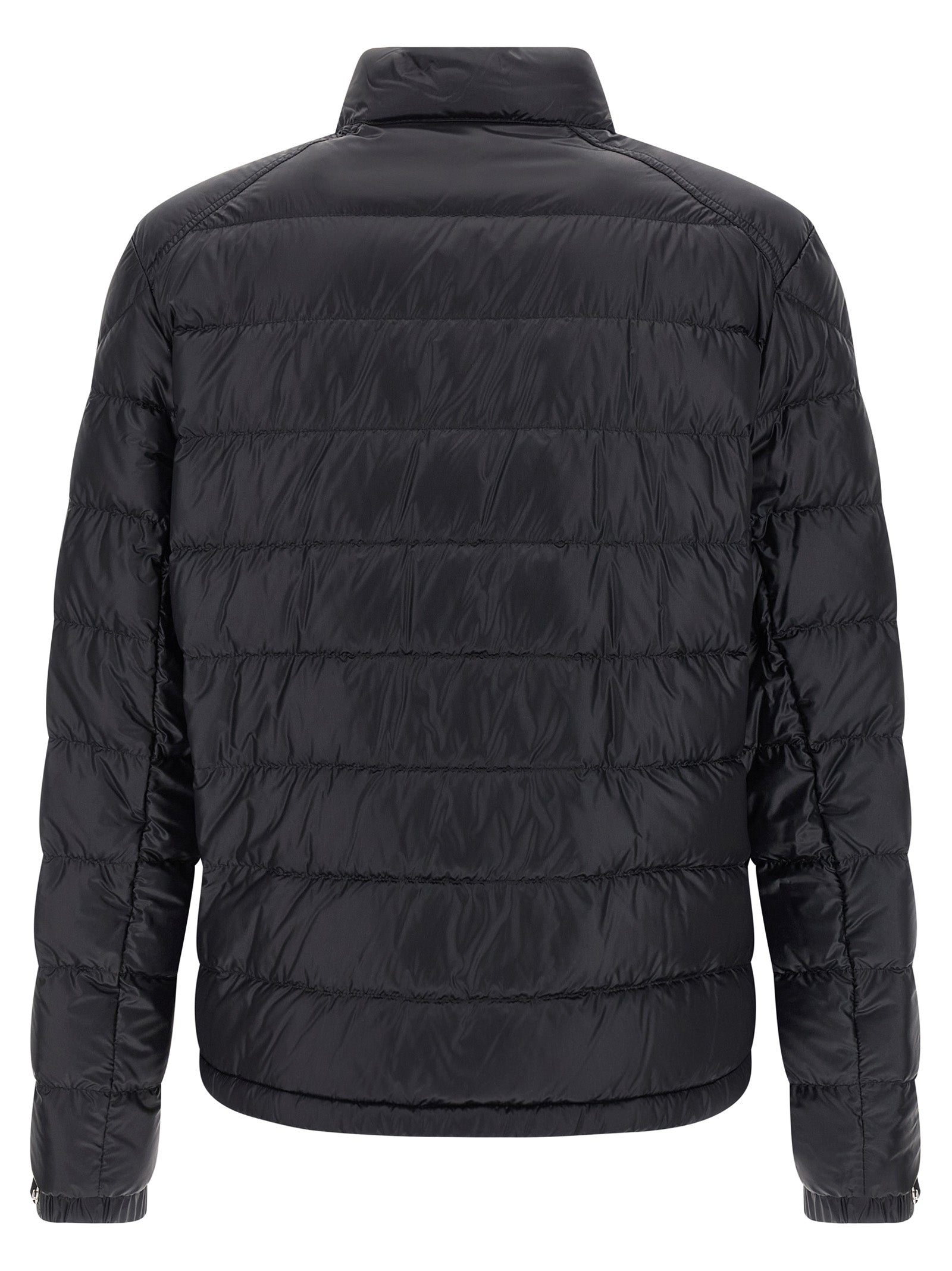 Discover the Moncler Blue Polyamide Full-Length Jacket, a luxurious blend of expert craftsmanship and sumptuous goose down, perfect for the discerning individual seeking elegance and warmth.