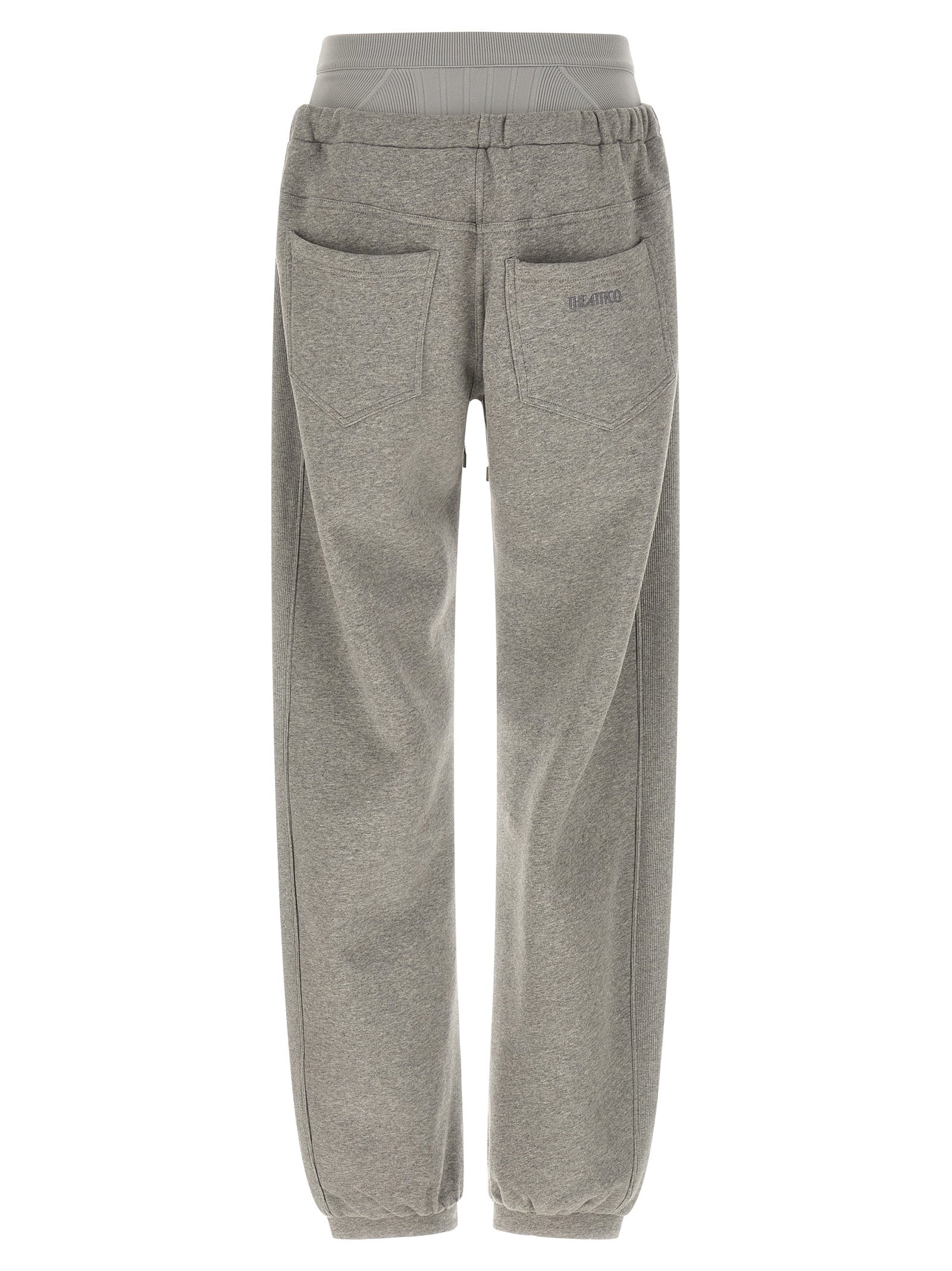 The Attico Gray Cotton Joggers - Luxury Athleisure for All