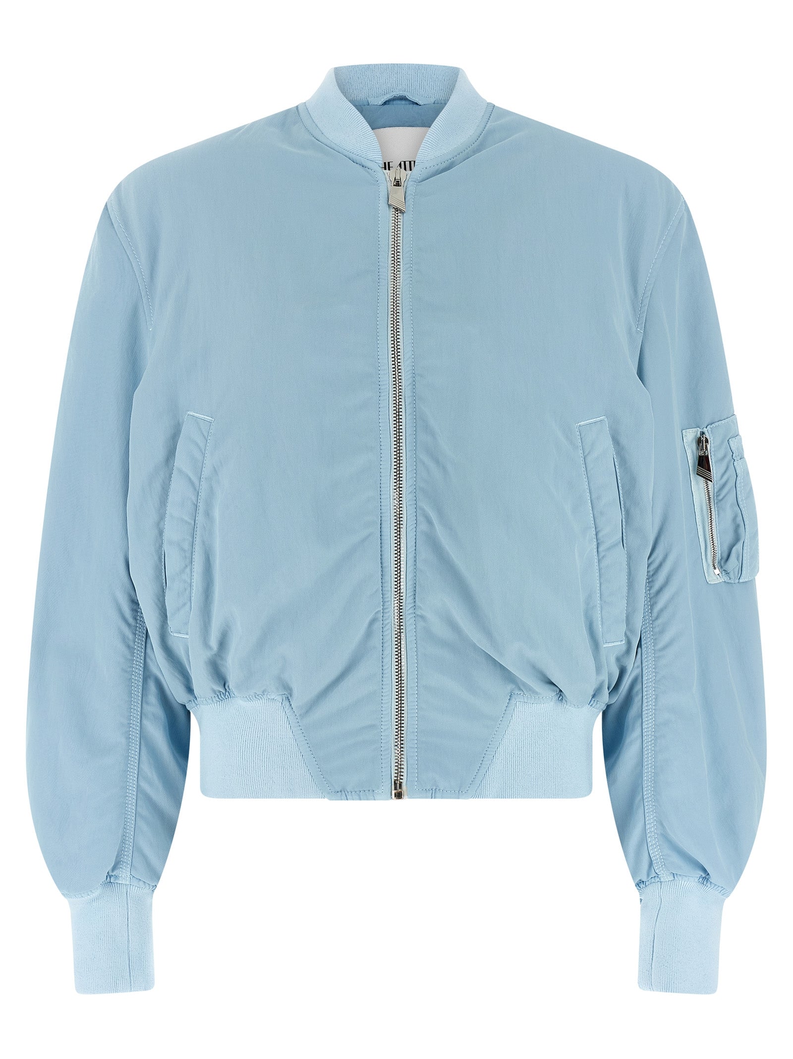 The Attico Blue Polyamide Bomber Jacket - Luxurious Outerwear