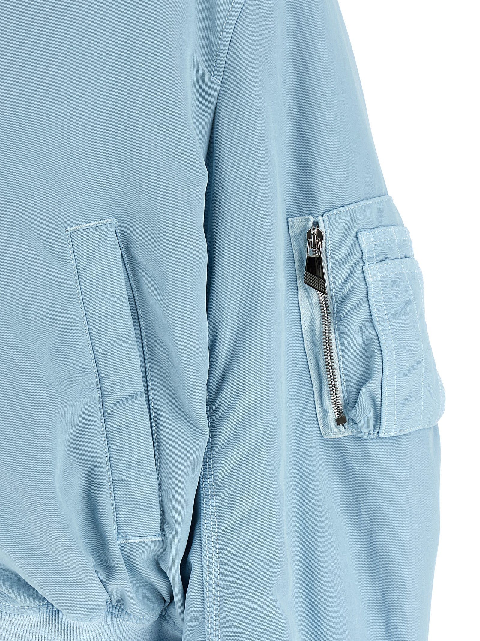 The Attico Blue Polyamide Bomber - Exquisite Luxury Outerwear