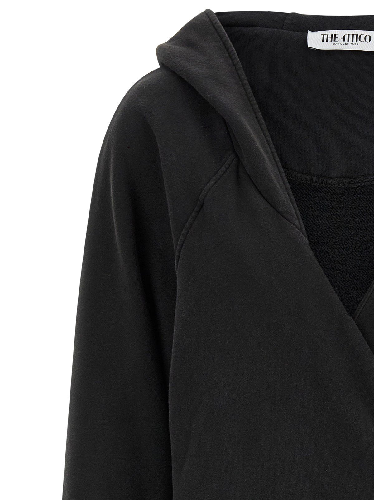 Elevate your wardrobe with The Attico Black Cotton Short Dress, a luxurious blend of comfort and sophistication, crafted from 100% cotton for effortless elegance.