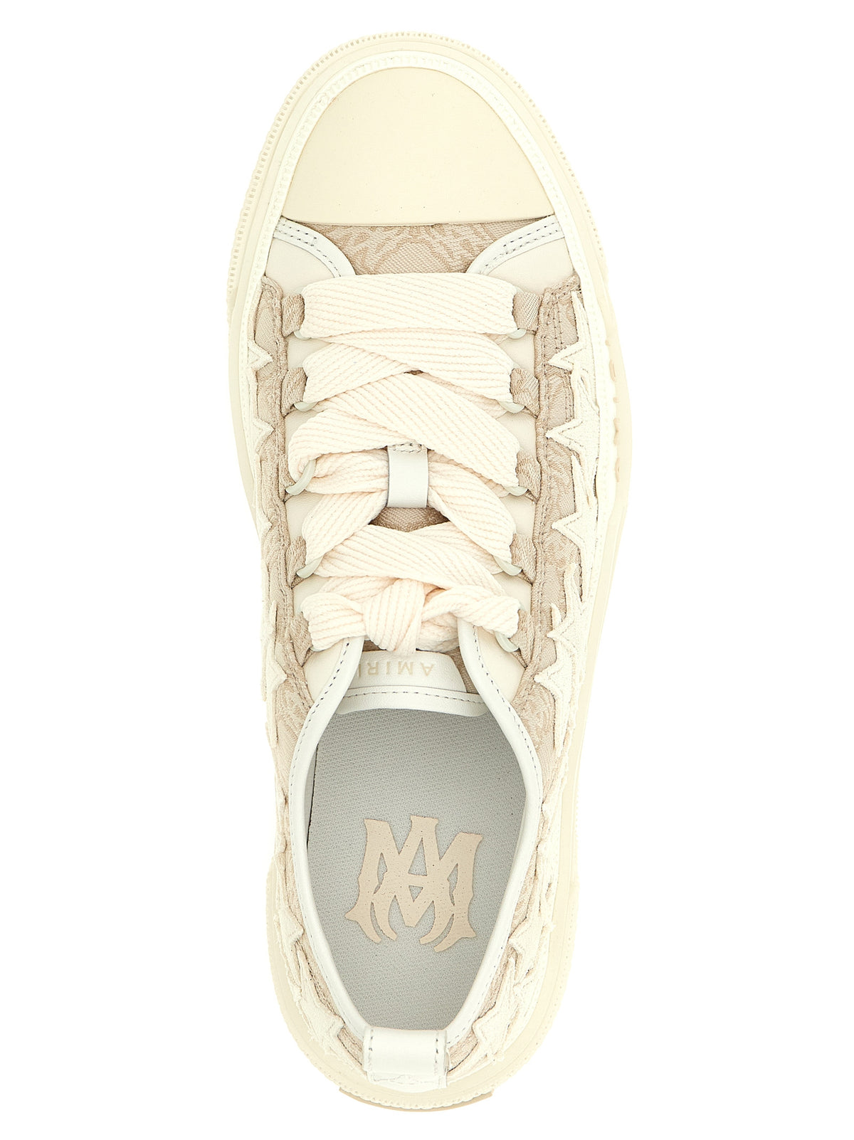 Amiri Beige Polyester Low Top Sneakers - Exquisite Luxury Footwear
