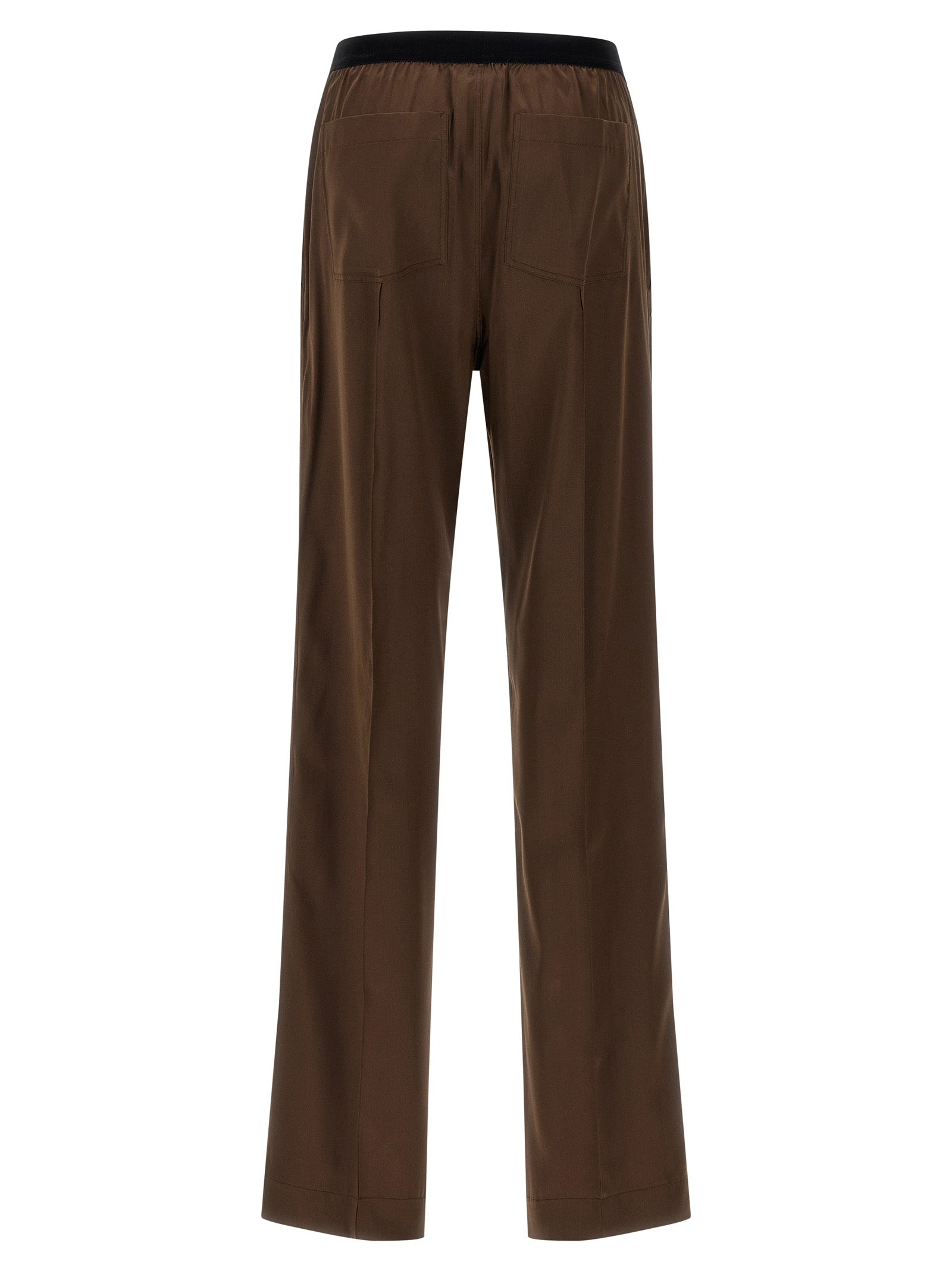 Tom Ford Brown Silk Casual Pants - Exquisite Luxury Attire