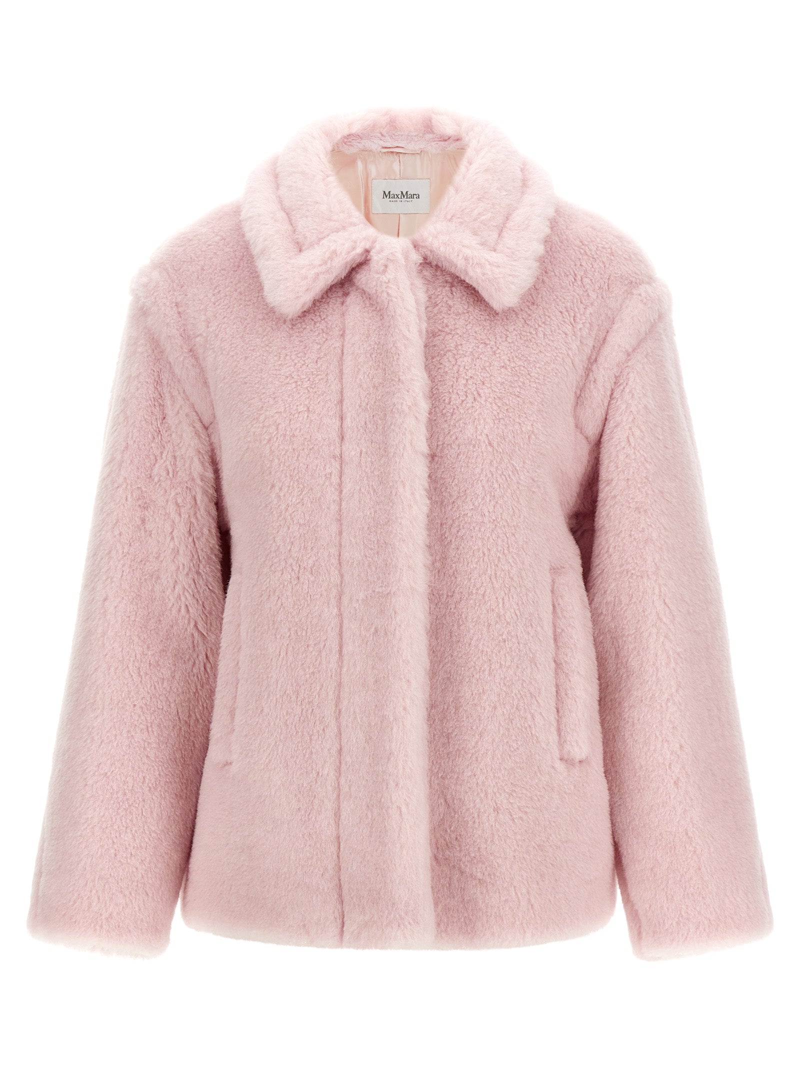 Max Mara Multicolor Alpaca Leather Coat - Timeless Luxury Elegance