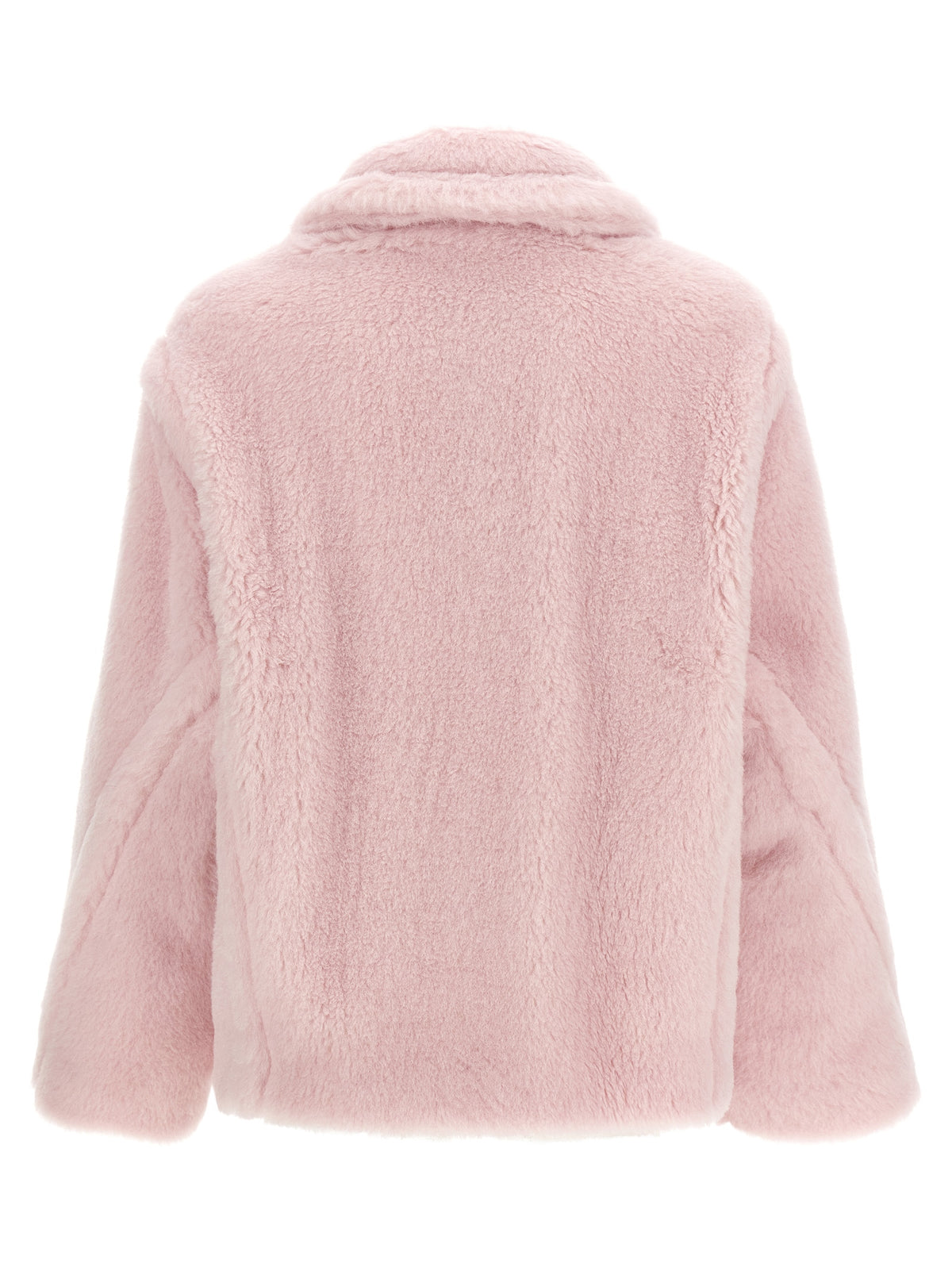 Max Mara Multicolor Alpaca Leather Coat - Luxurious Short Elegance