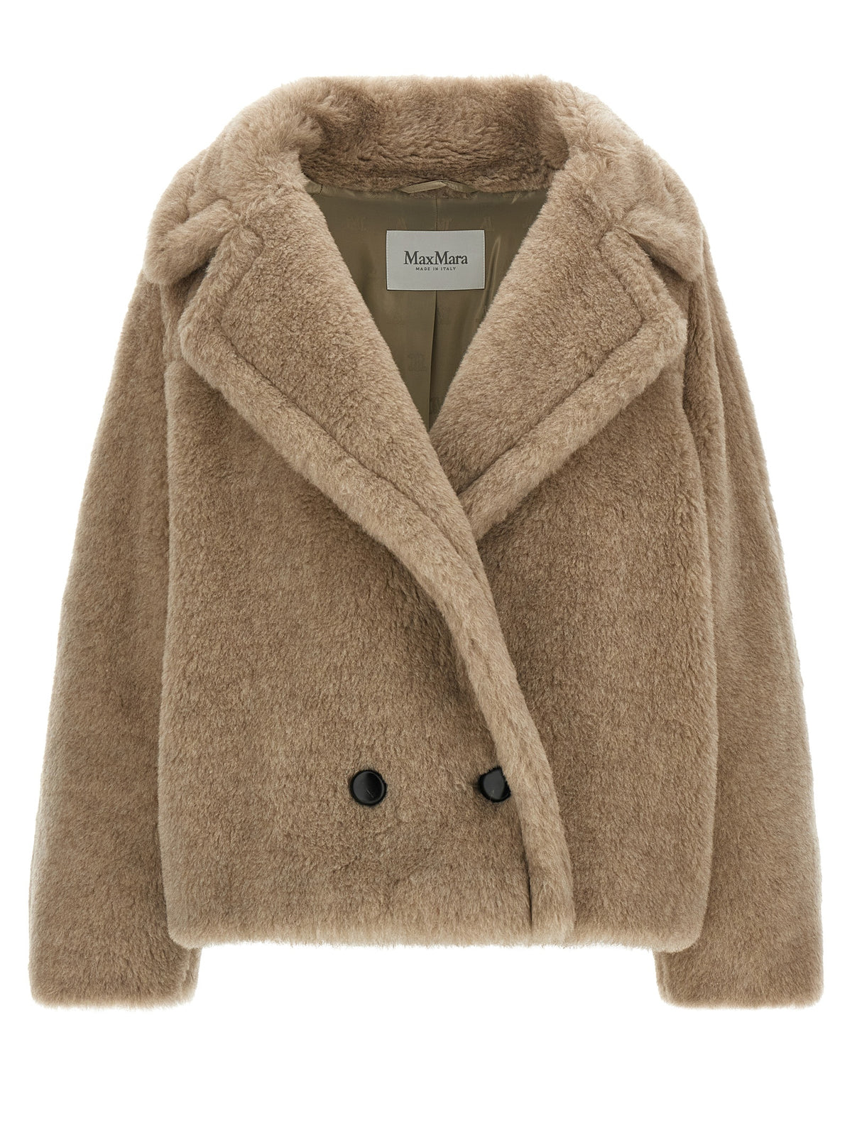 Max Mara Beige Alpaca Leather Coat - Exquisite Italian Luxury