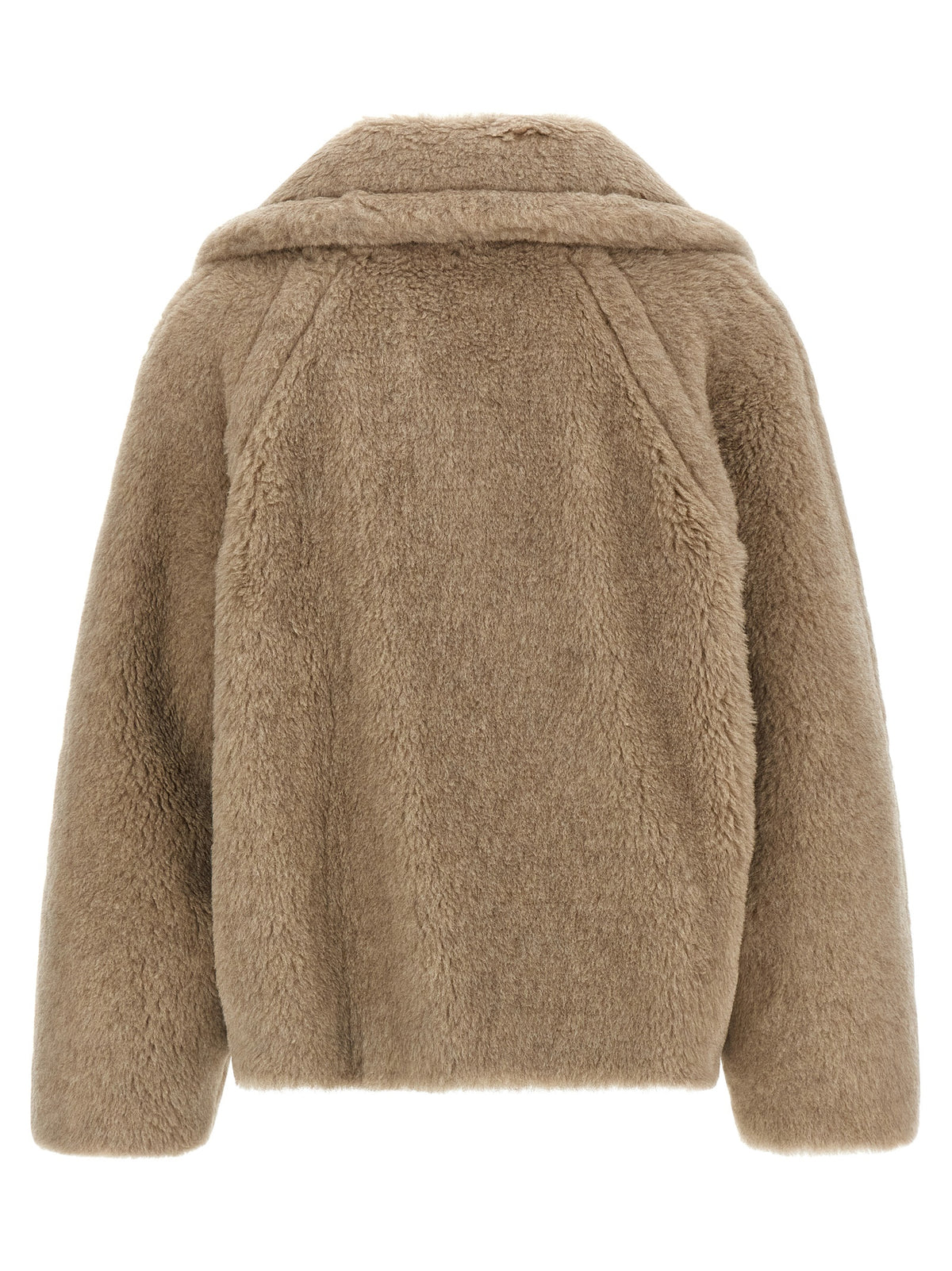 Max Mara Beige Alpaca Leather Coat - Elevate Your Elegance
