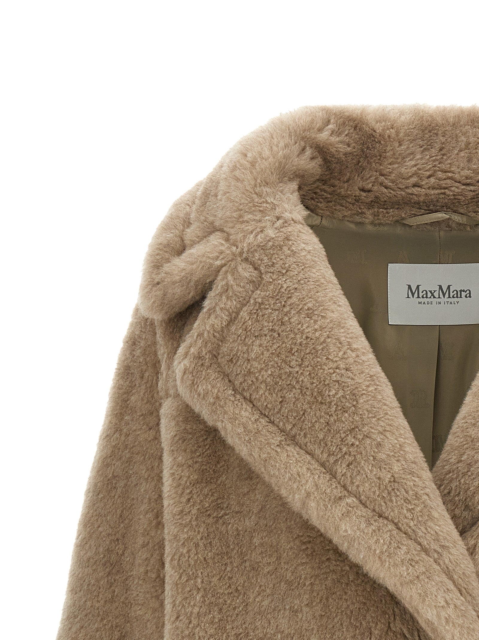 Max Mara Beige Alpaca Leather Coat - Exquisite Italian Luxury