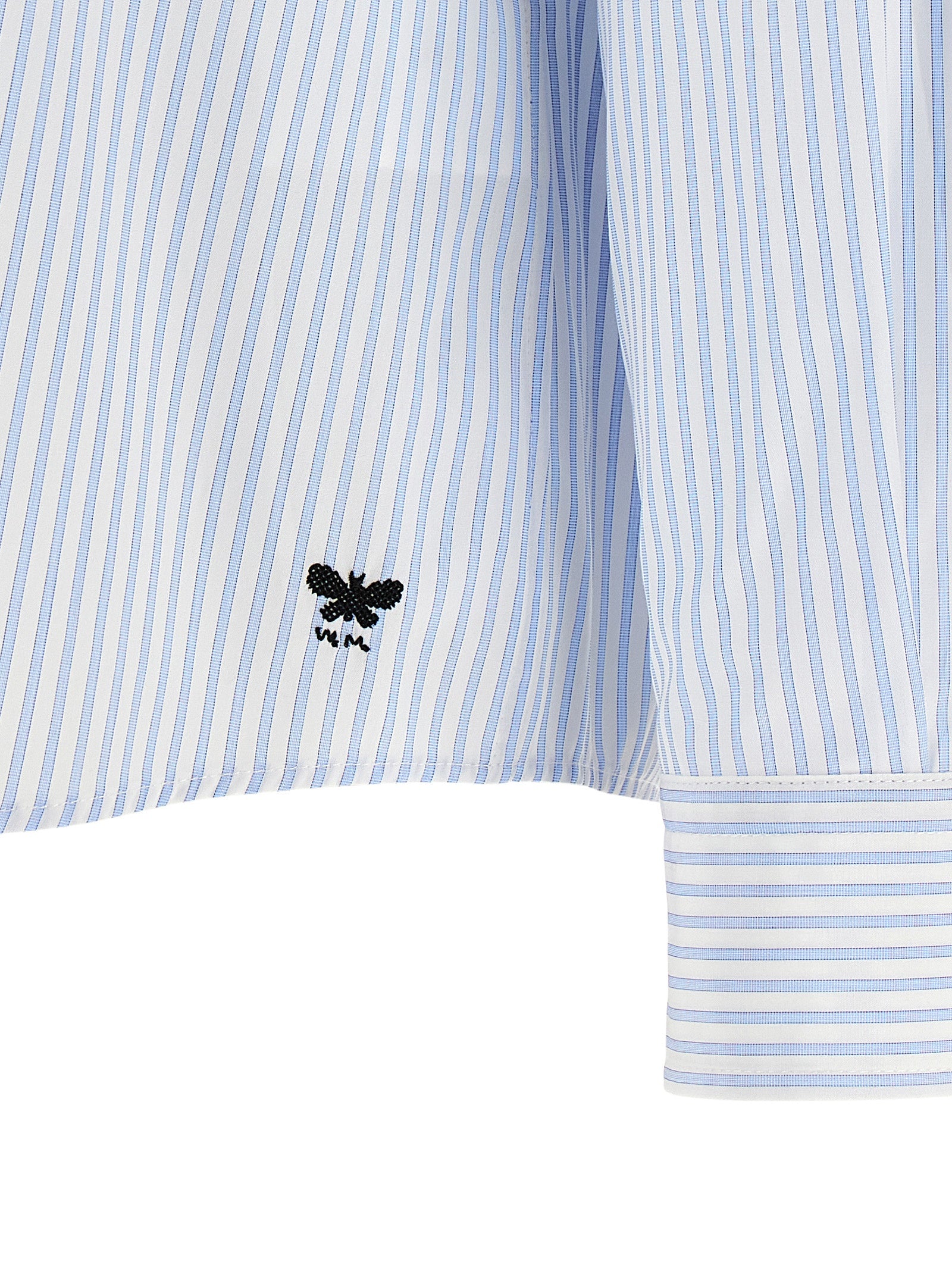 Elevate your wardrobe with the WEEKEND MAX MARA Blue Cotton Blouse, a masterpiece of artisanal elegance crafted from 100% organic cotton, perfect for sophisticated occasions.