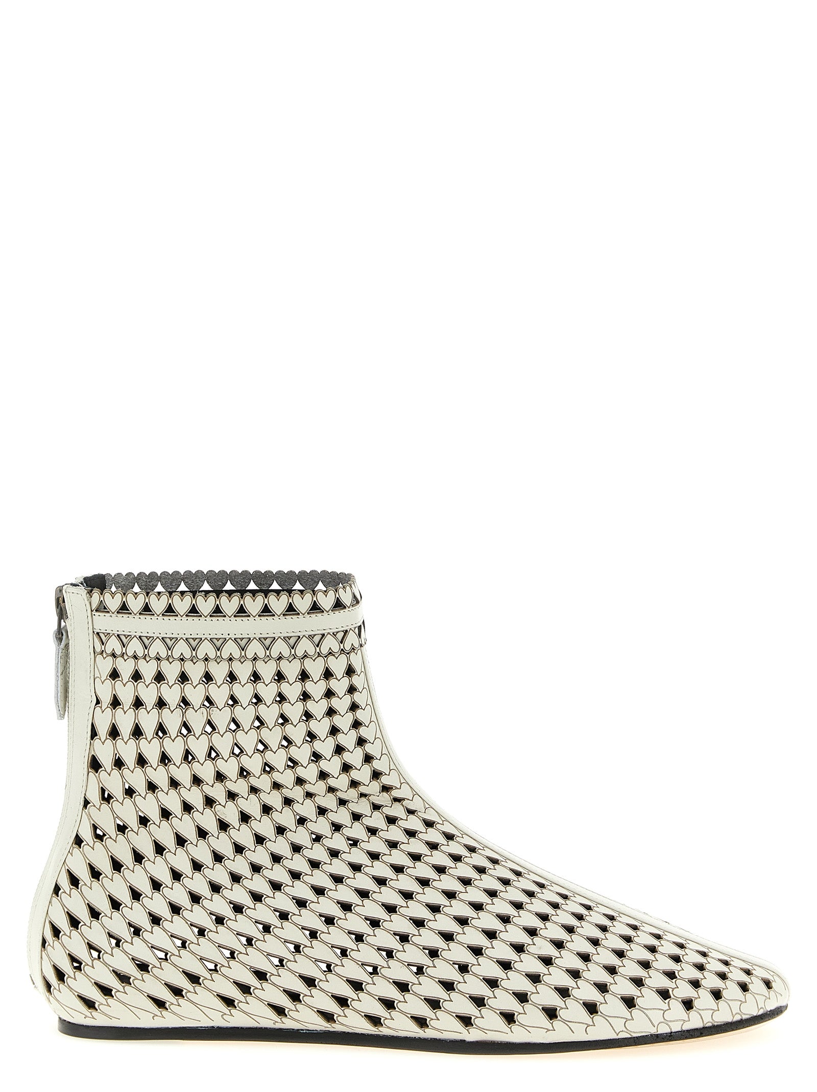 Isabel Marant Beige Calfskin Ankle Boots - Luxe Elegance