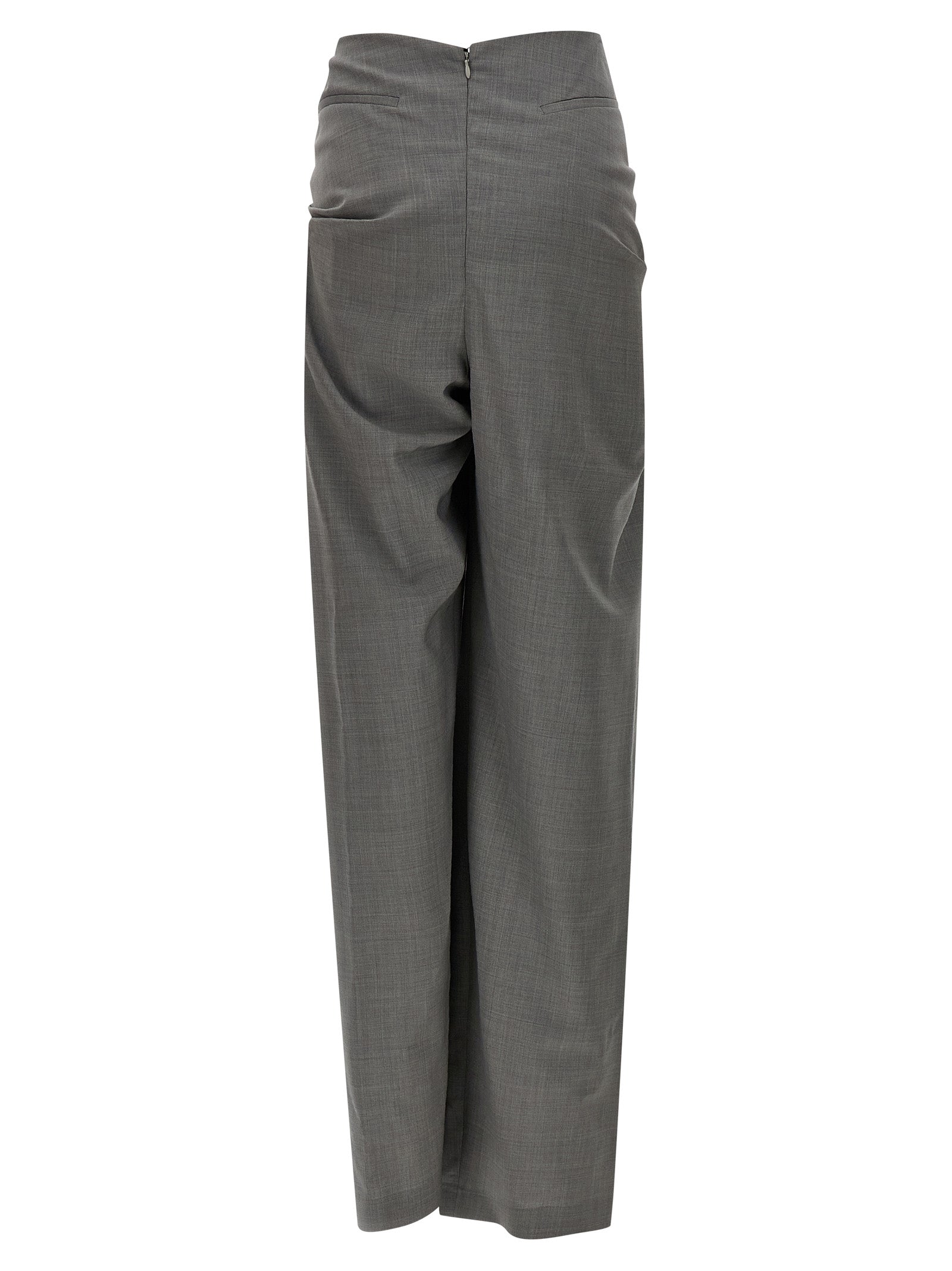Giuseppe Di Morabito Gray Virgin Wool Dress Pants