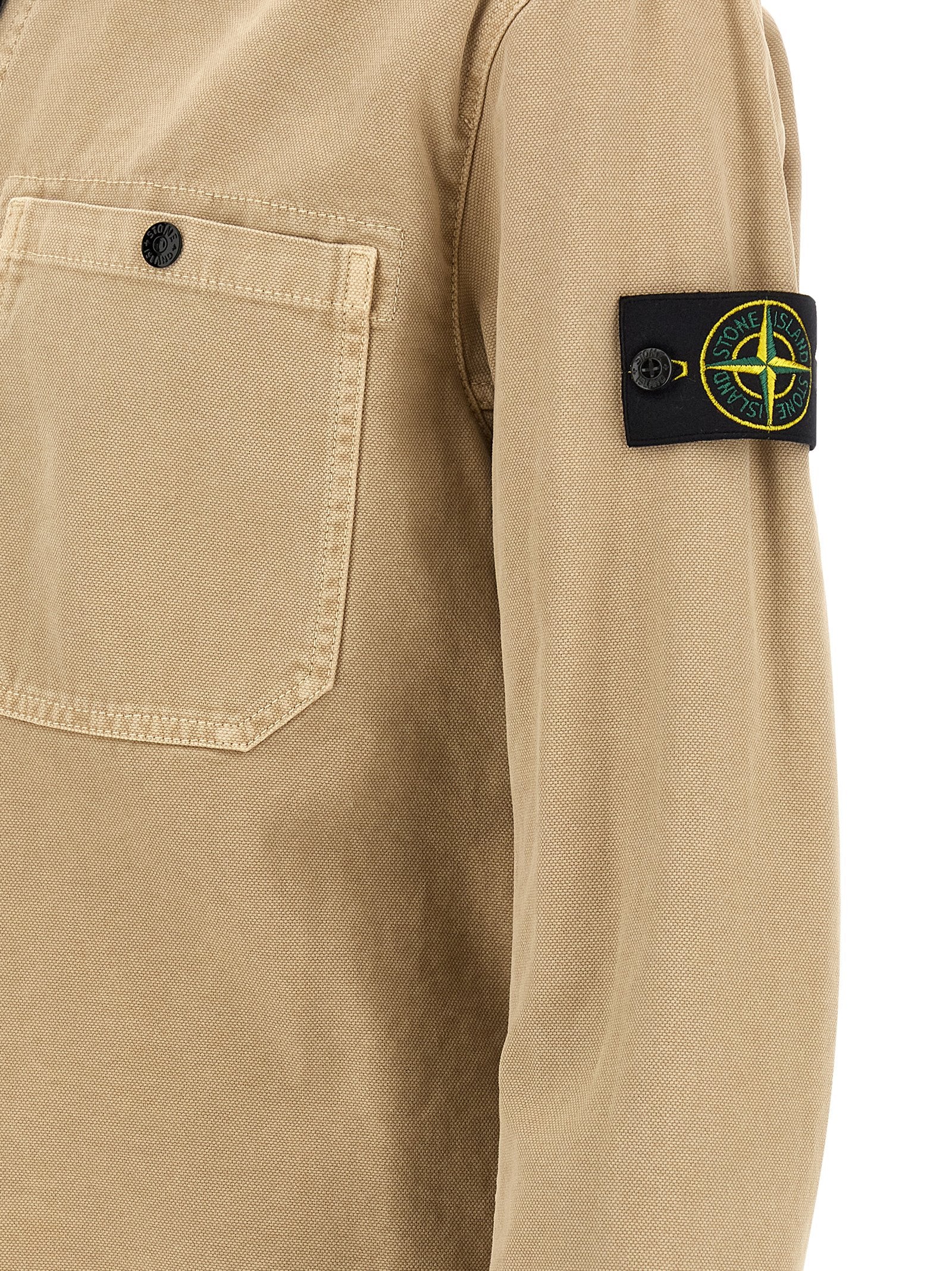 Stone Island Beige Cotton Blouse