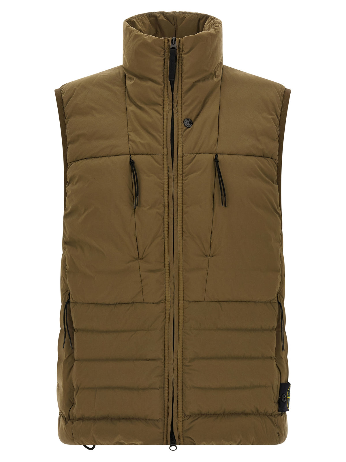 Elevate your style with the Stone Island Bicolor Polyamide Sleeveless Jacket, a masterpiece of luxurious comfort and sophisticated design, perfect for any occasion.