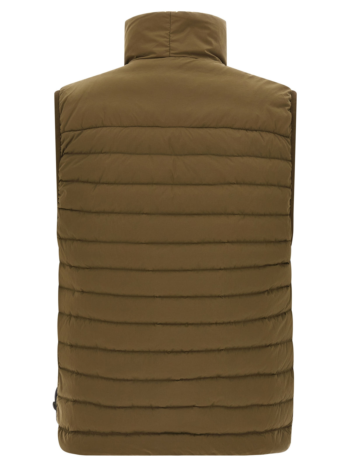 Elevate your style with the Stone Island Bicolor Polyamide Sleeveless Jacket, crafted from luxurious materials for unparalleled comfort and sophistication, perfect for the discerning individual.