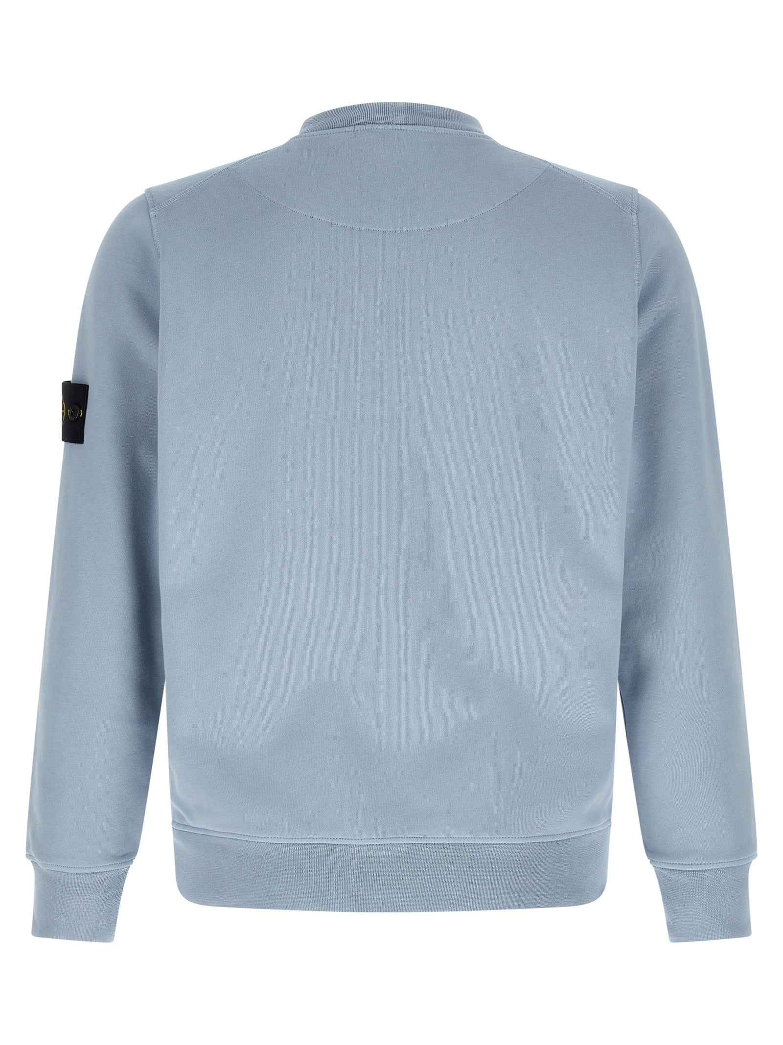 Stone Island Blue Cotton Sweatshirt