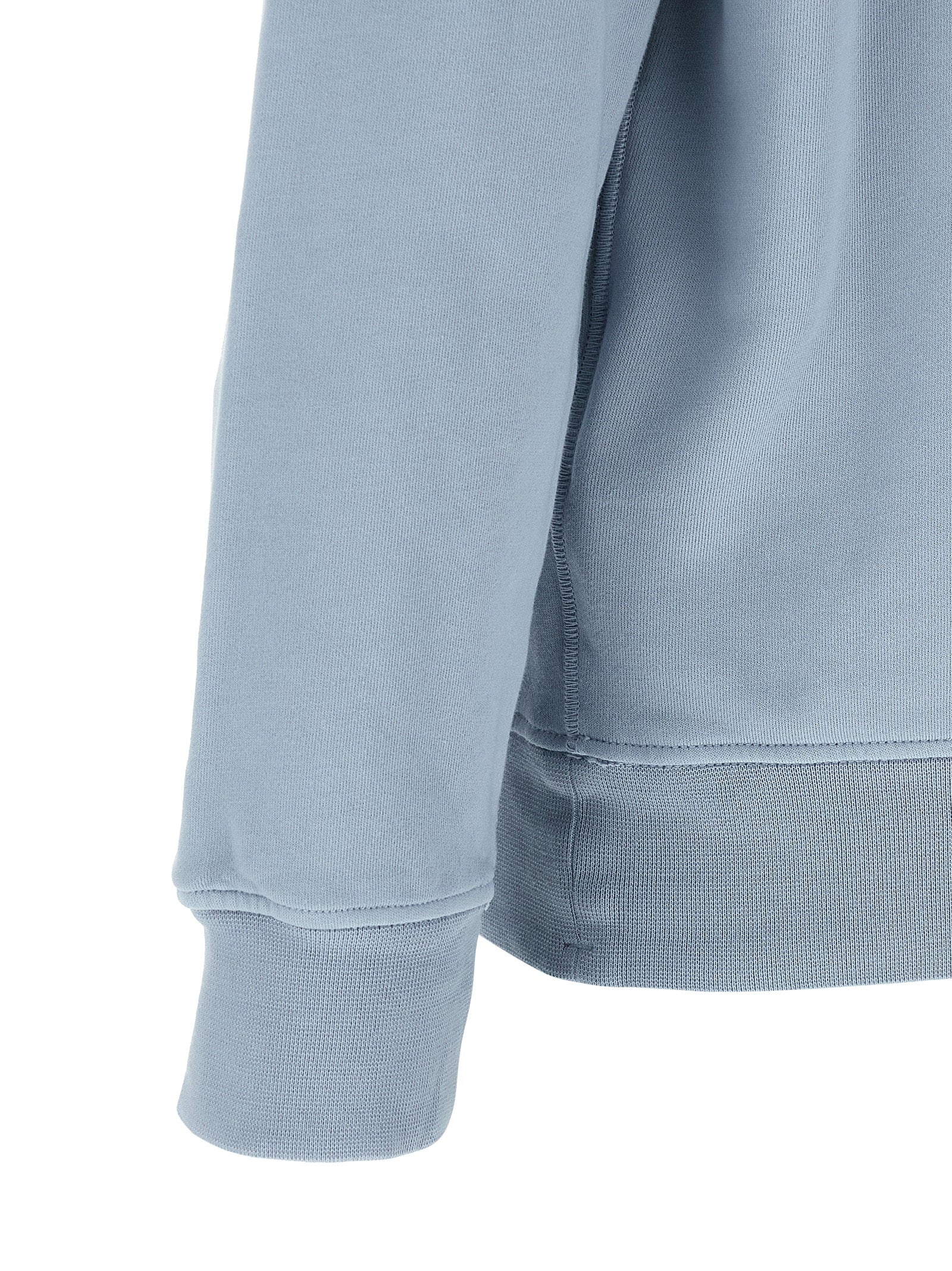 Stone Island Blue Cotton Sweatshirt