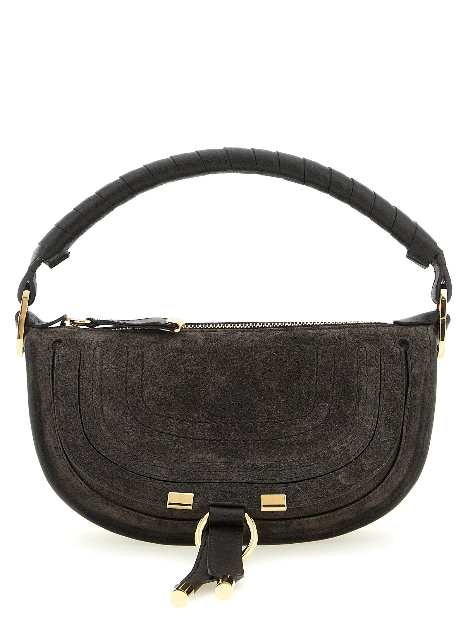 Indulge in the Chloé Brown Calfskin Shoulder Bag, a masterpiece of sustainable luxury crafted in Italy, seamlessly blending elegance with modern versatility for the discerning individual.