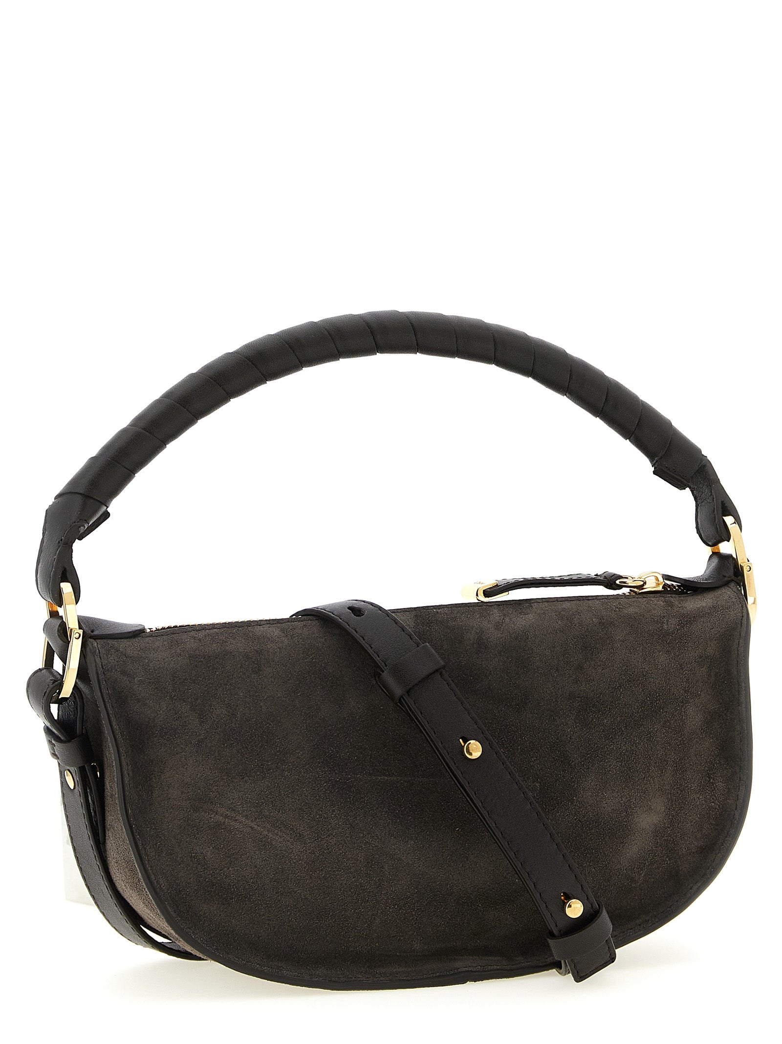Indulge in the Chloé Brown Calfskin Shoulder Bag, a masterpiece of sustainable luxury crafted in Italy, merging timeless elegance with modern sophistication for the discerning individual.