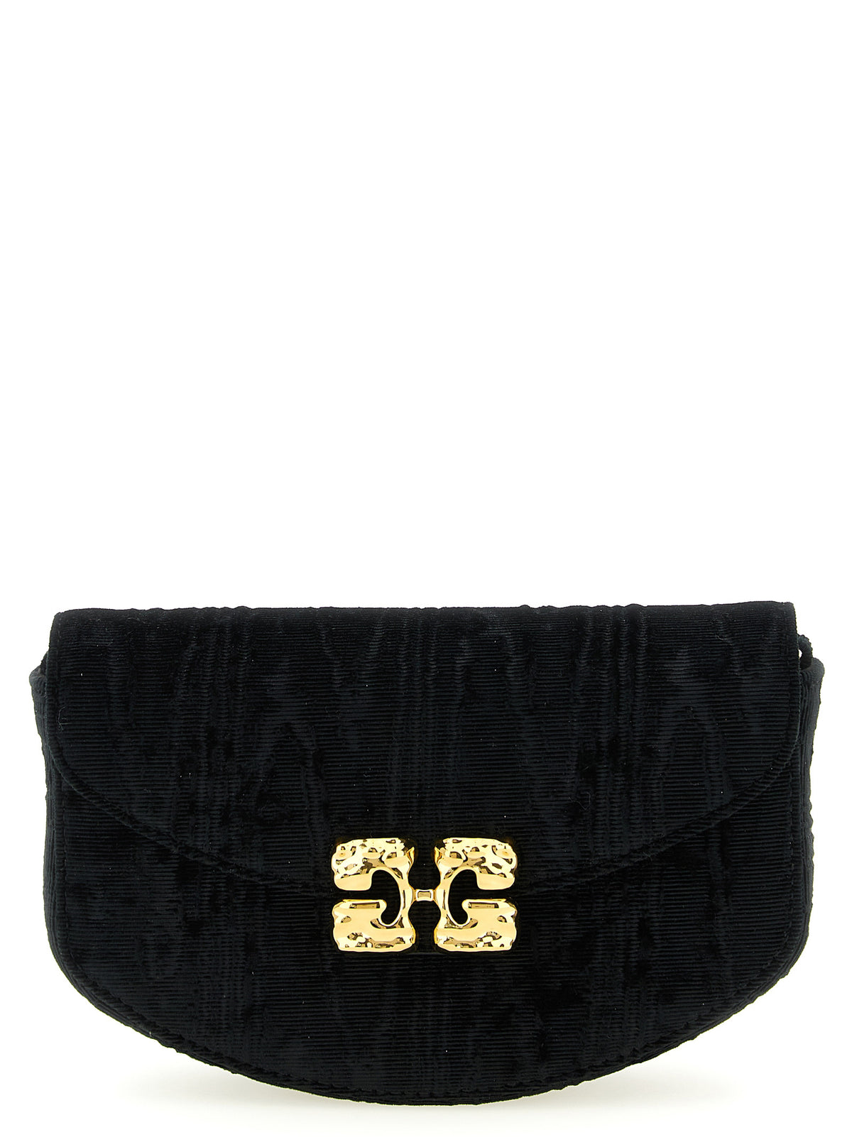 Ganni Moiré Velvet Wallet - Timeless Luxury for the Discerning