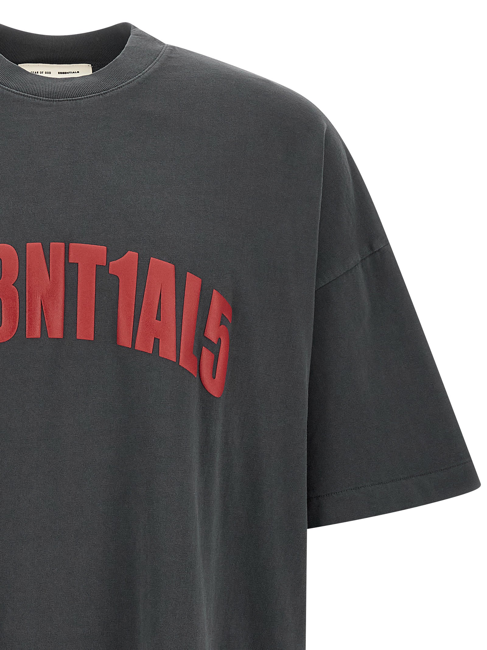FEAR OF GOD ESSENTIAL Gray Cotton T-Shirt