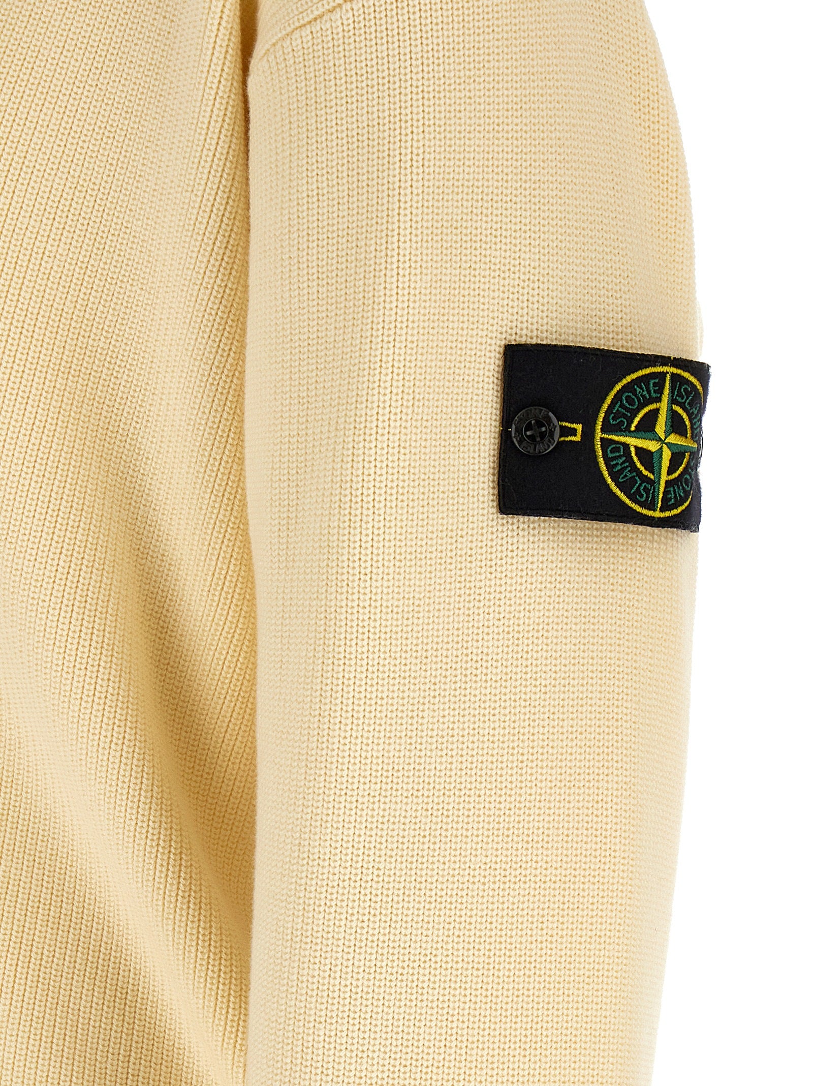 Stone Island Beige Cotton Cardigan