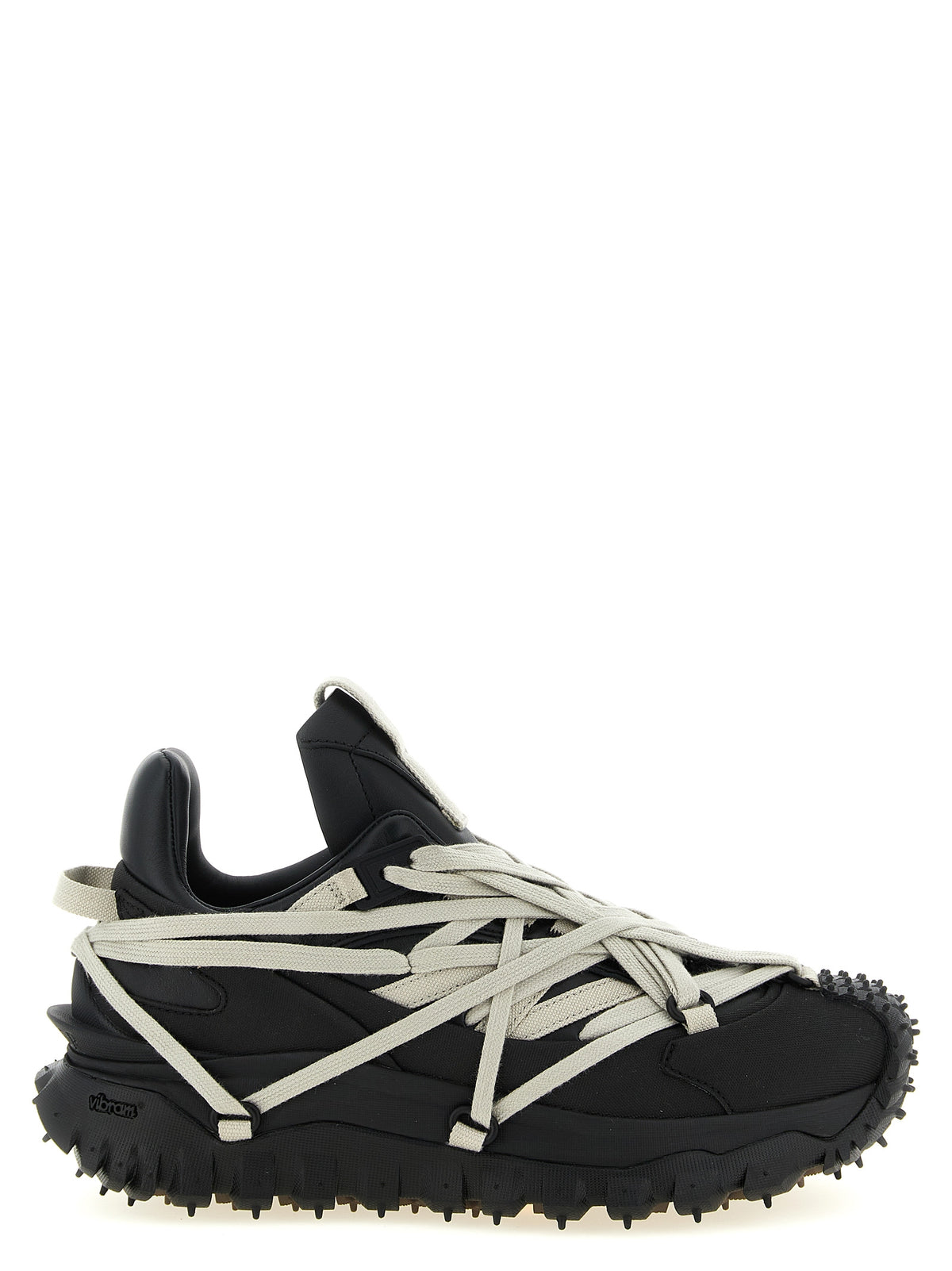 Elevate your style with Rick Owens Black Cowhide Athletic Sneakers, where luxurious cow leather meets avant-garde design, perfect for the discerning individual.