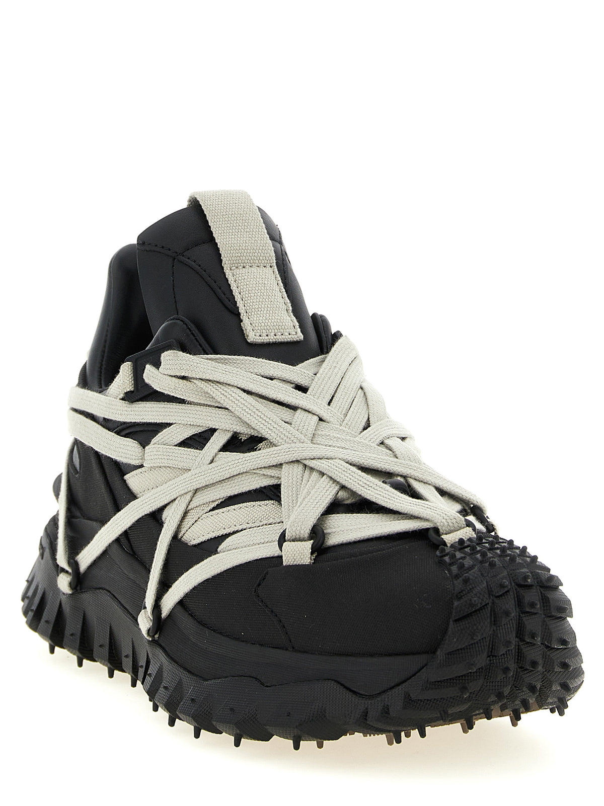 Elevate your style with Rick Owens Black Cowhide Athletic Sneakers, where luxurious cow leather meets avant-garde design for a bold statement in fashion.