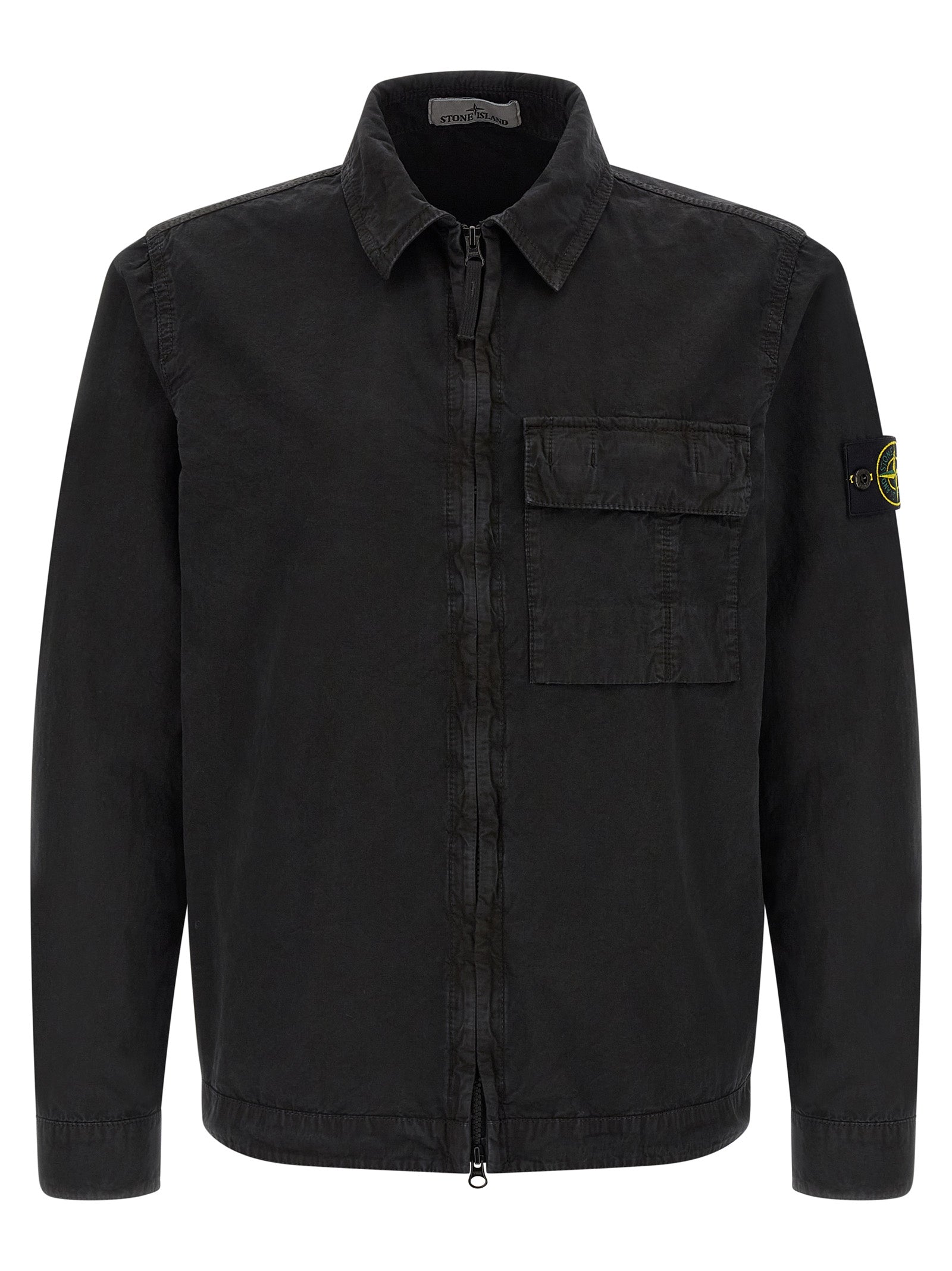Stone Island Black Cotton Blouse