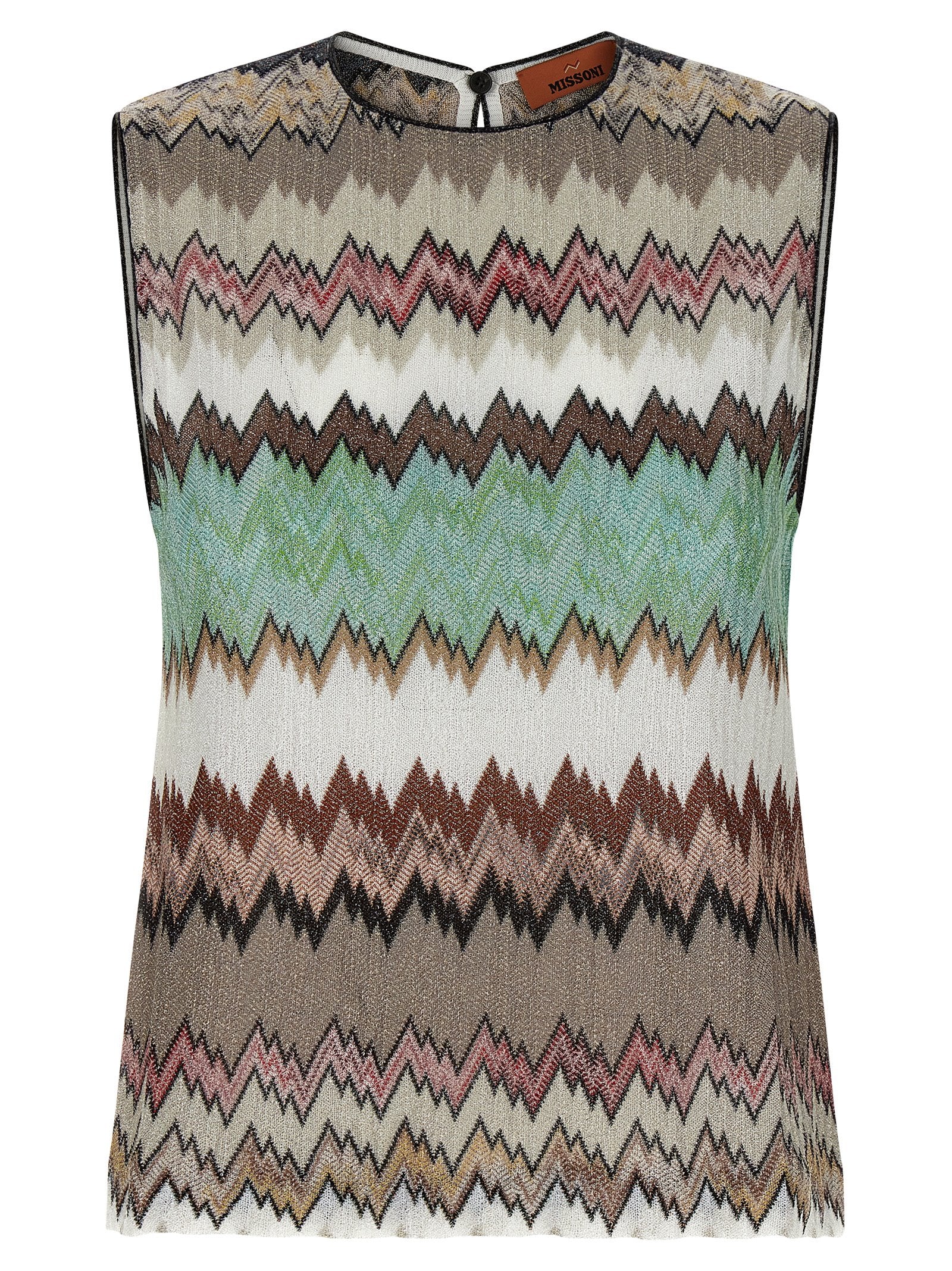 Missoni Multicolor Viscose Sleeveles T-Shirt