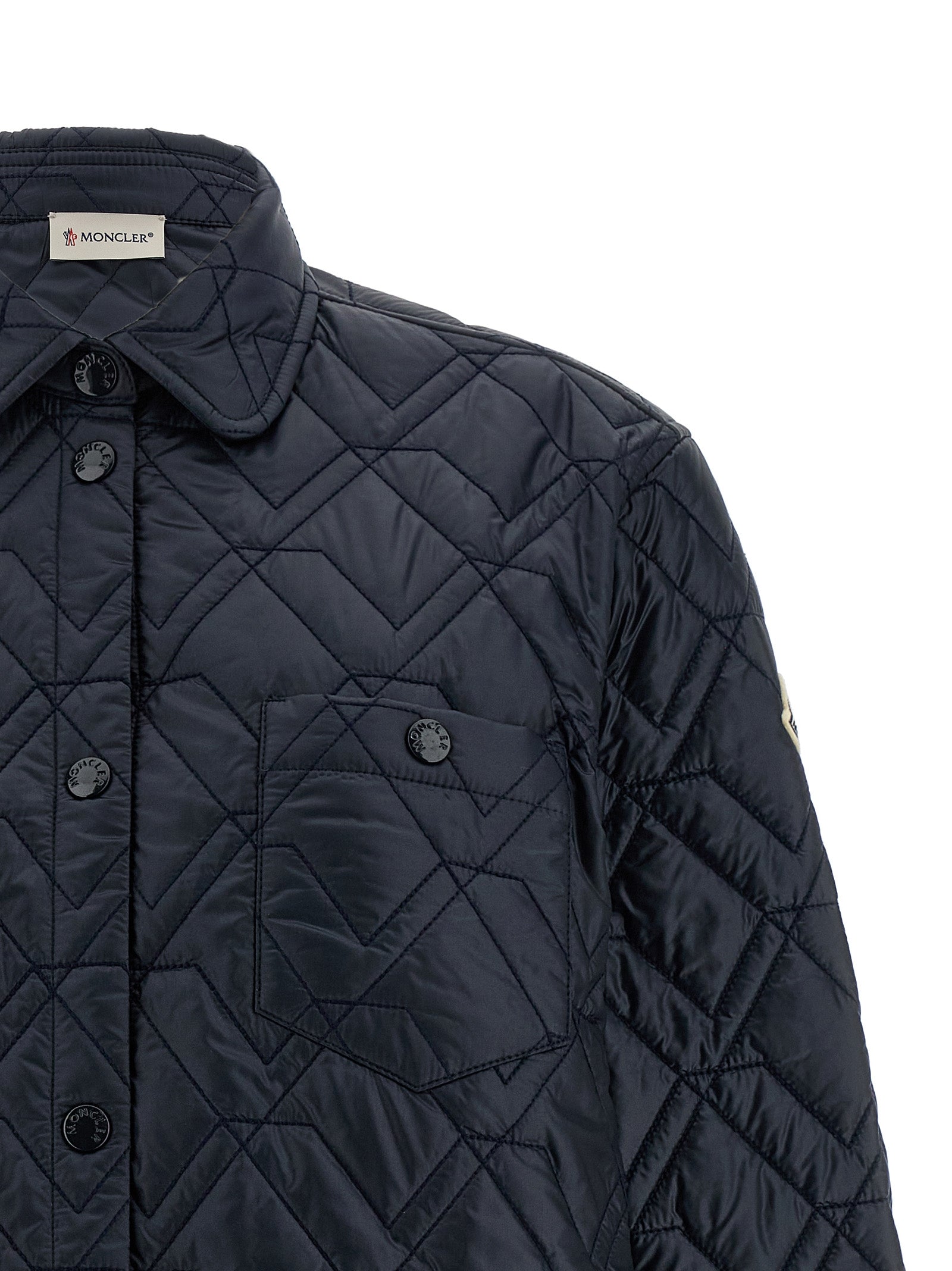Moncler Blue Polyamide Shell Jacket - Luxury Redefined