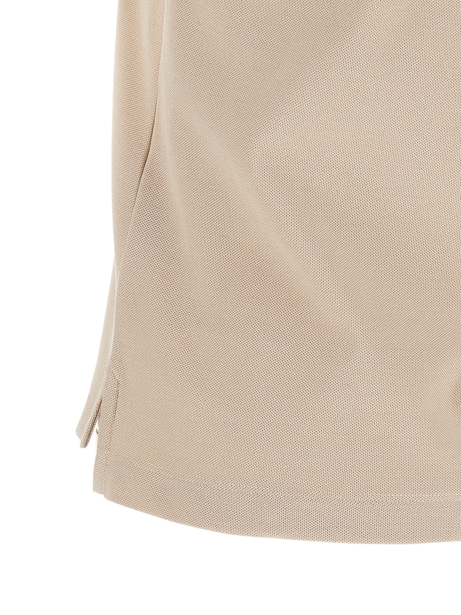 Moncler Beige Cotton Polo Shirt