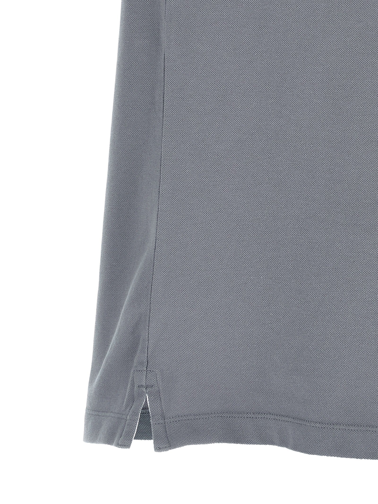 Stone Island Blue Cotton Polo Shirt